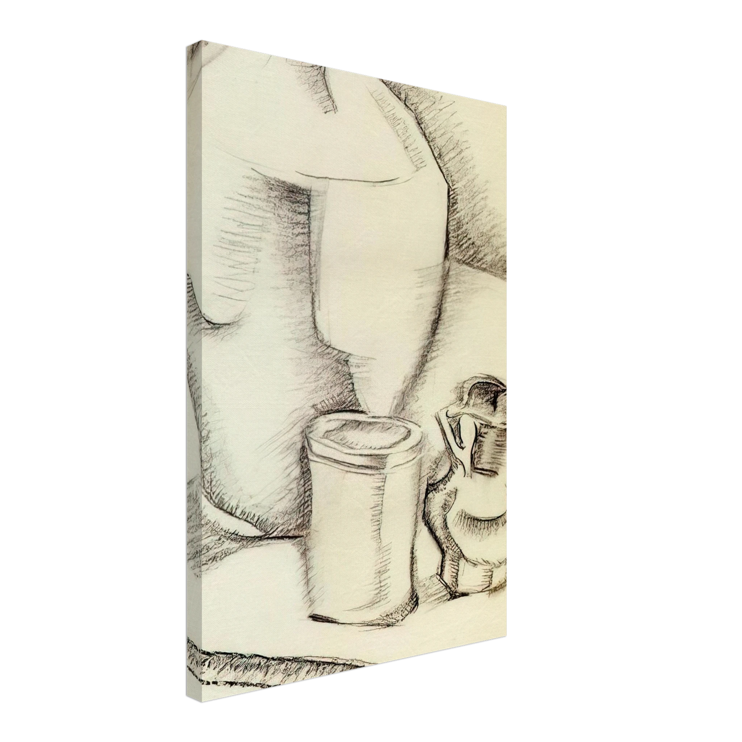 Juan Gris - STILL LIFE WITH GOBLET Canvas - 70x100 cm / 28x40 inches-canvas