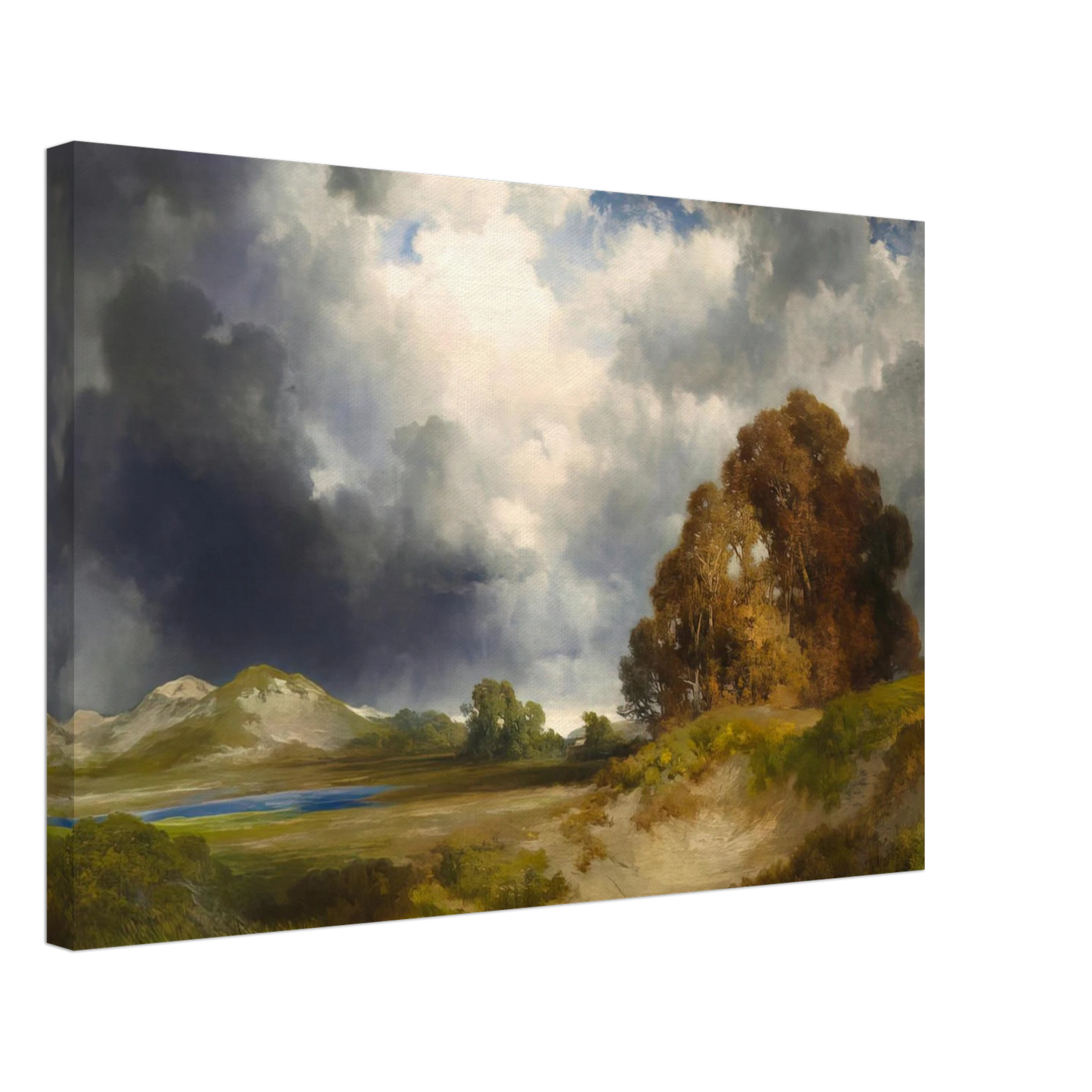 Thomas Moran - East Hampton Canvas - 40x60 cm / 16x24 inches-canvas