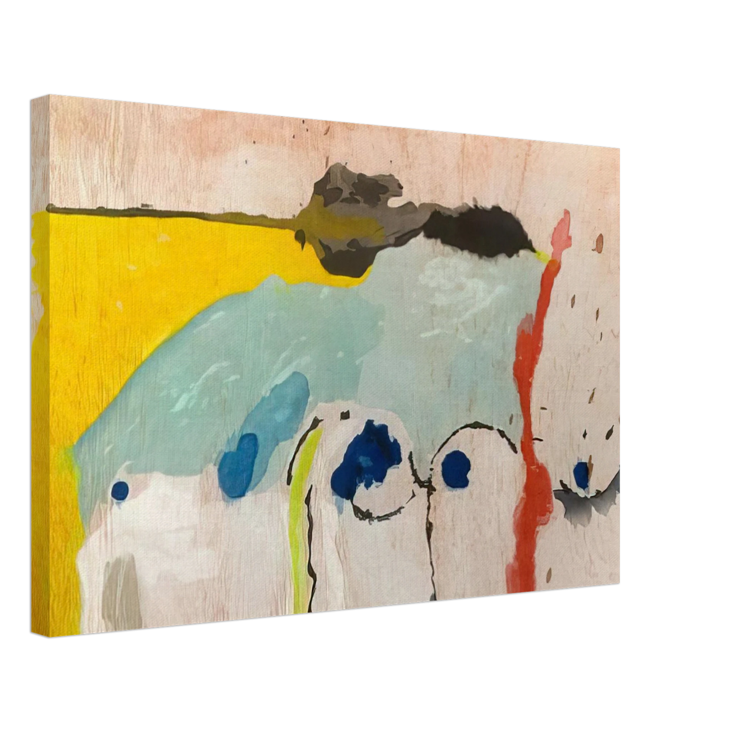 Helen Frankenthaler - Tales of Genji I - 1998 Canvas - 40x60 cm / 16x24 inches-canvas