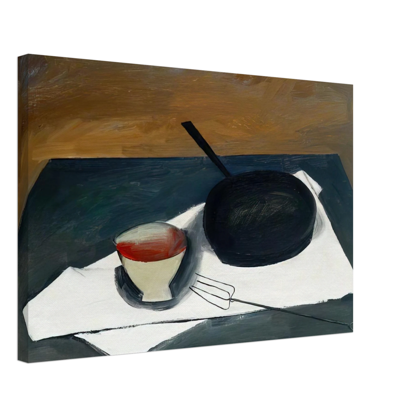 William Scott - The Frying Pan - 1946 Canvas - 70x100 cm / 28x40 inches-canvas