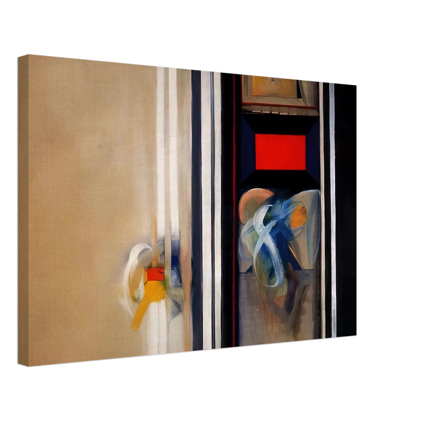 Miriam Schapiro - Treasury - Abstract Expressionism Canvas - 70x100 cm / 28x40 inches-canvas