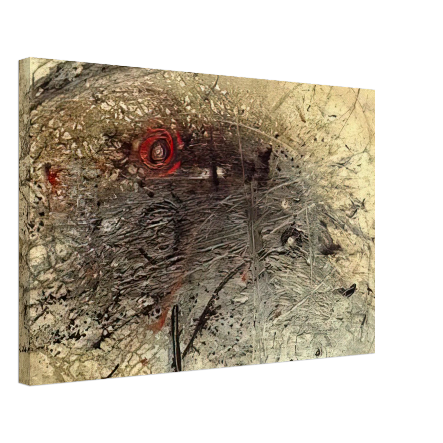 Wols - Untitled 6 - Tachisme Canvas - 70x100 cm / 28x40 inches-canvas