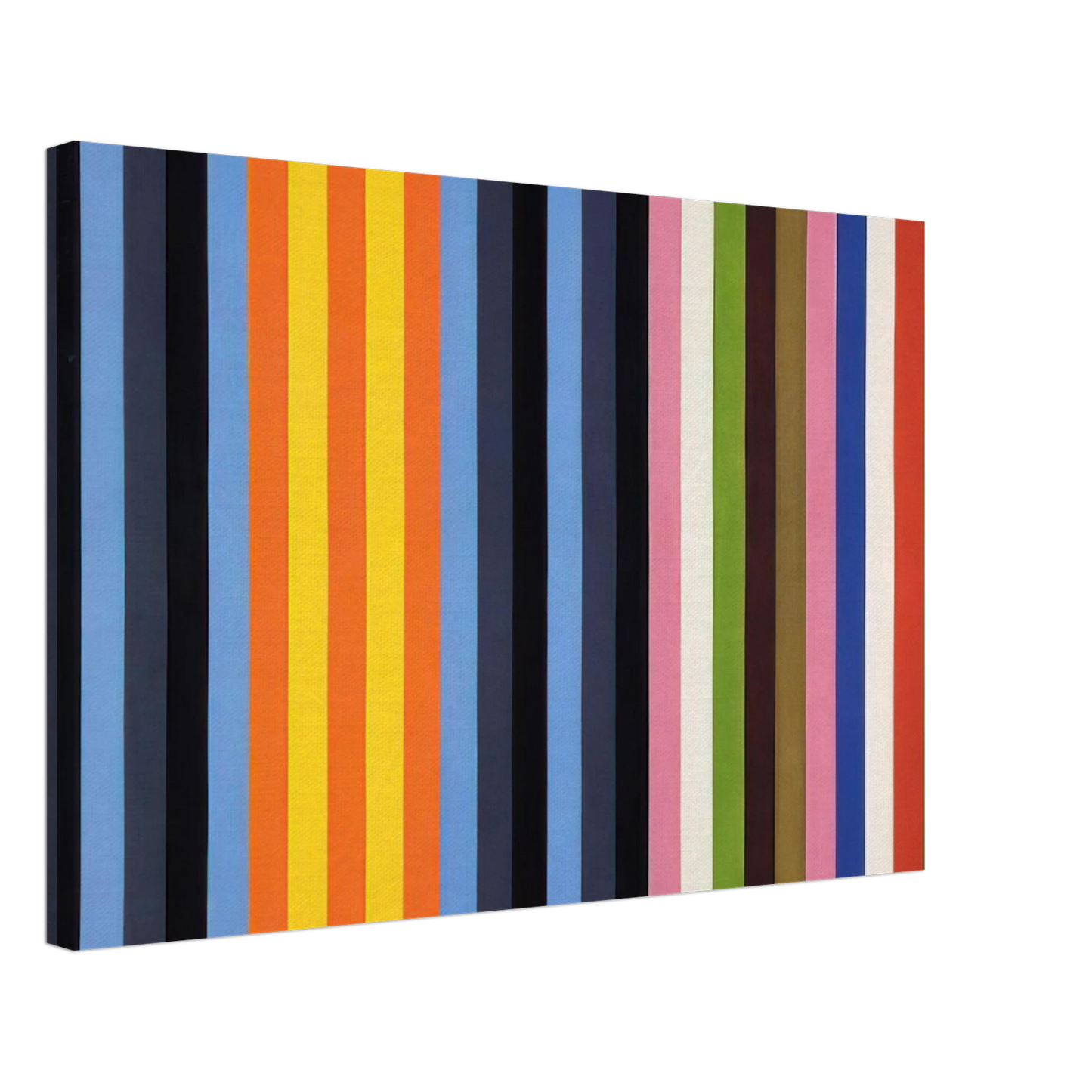 Gene Davis - Flower Machine - 1964 Canvas - 40x60 cm / 16x24 inches-canvas