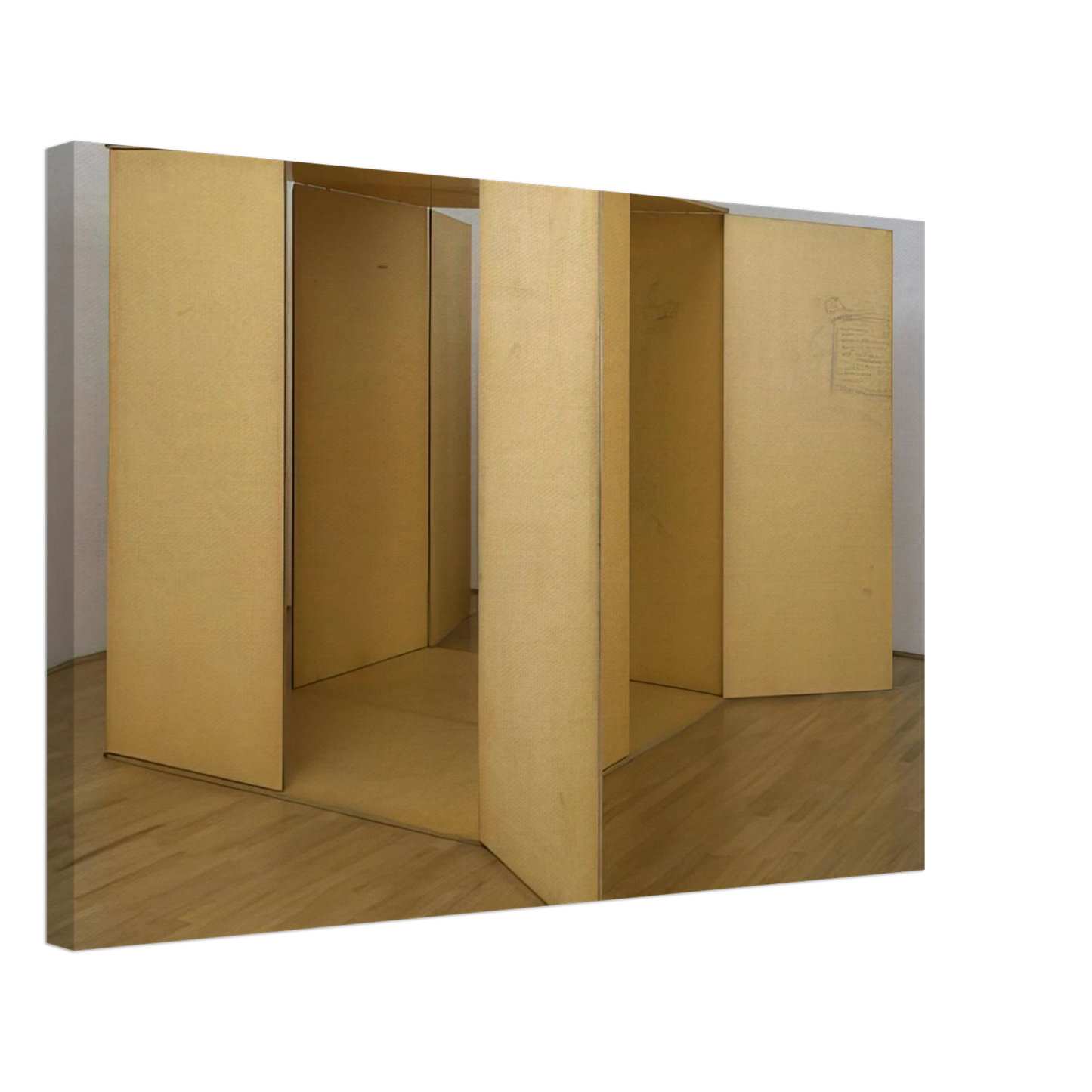 Charlotte Posenenske - Prototype for Revolving Vane - 1968 Canvas - 70x100 cm / 28x40 inches-canvas