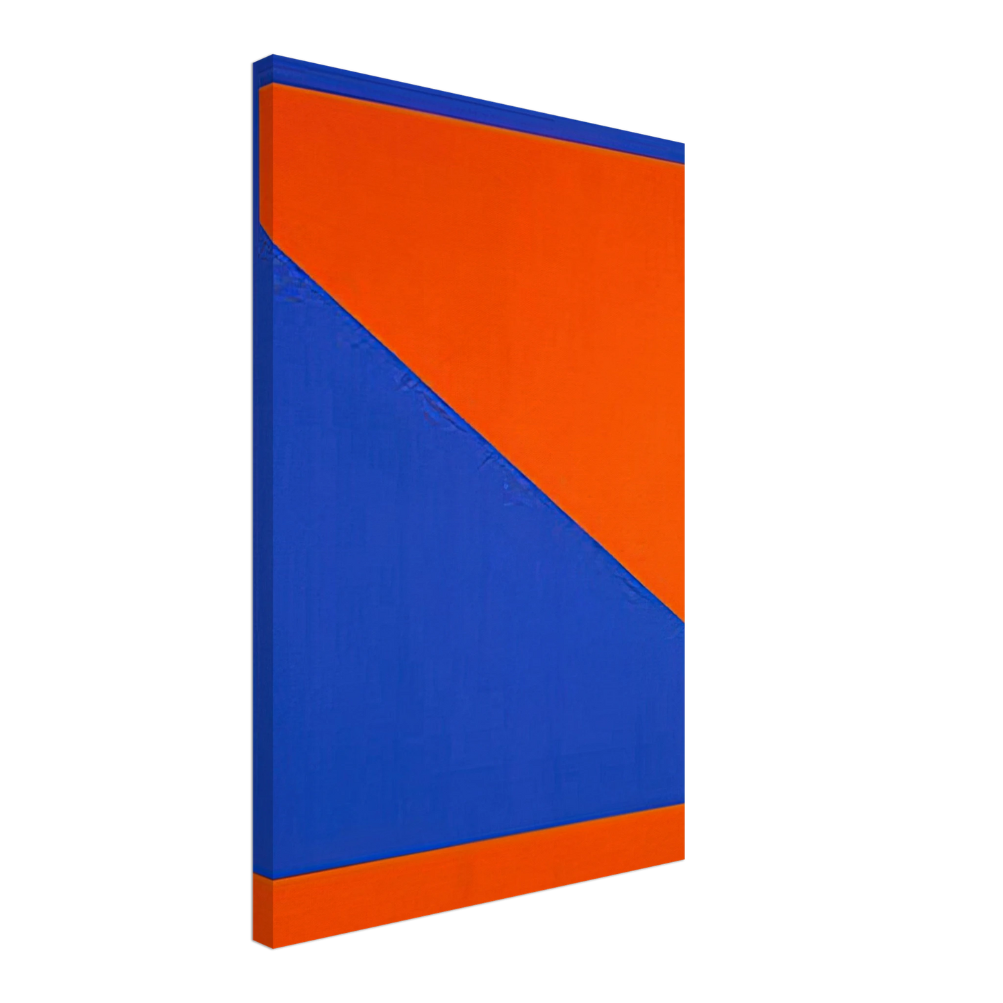 Carmen Herrera - Blue with Orange - 1984 Canvas - 40x60 cm / 16x24 inches-canvas