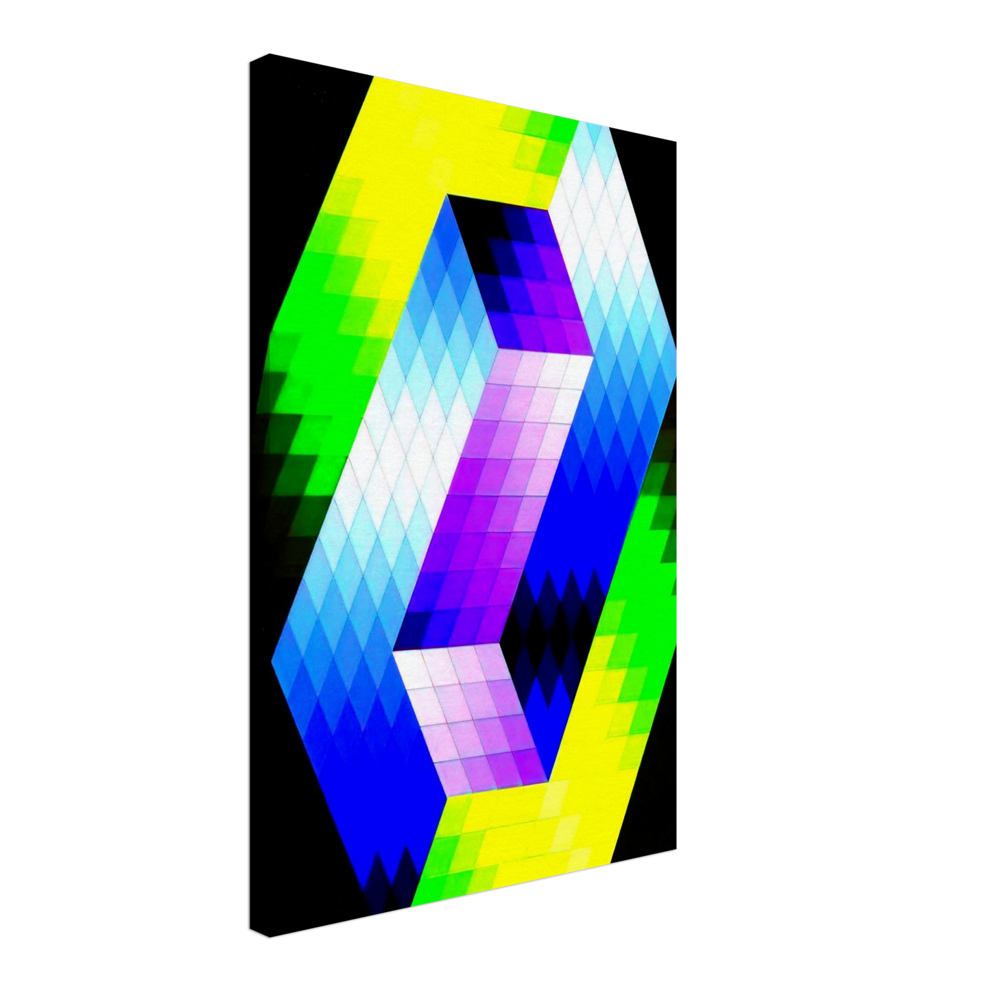 Victor Vasarely - Keple Gestalt - 1968 Canvas - 70x100 cm / 28x40 inches-canvas