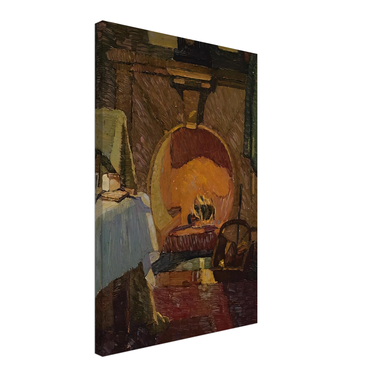 Grace Cossington Smith - Firelight - 1919 Canvas - 40x60 cm / 16x24 inches-canvas