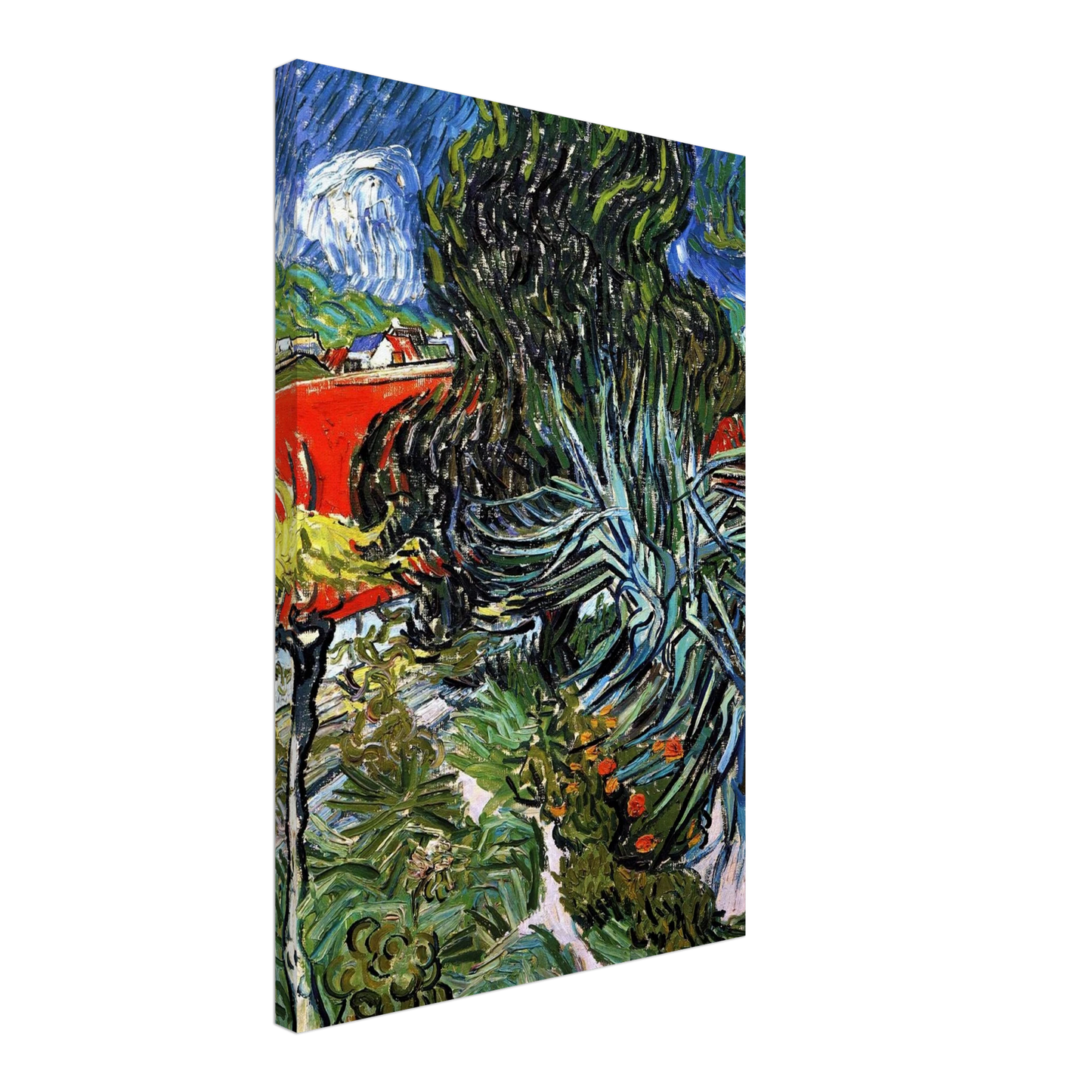 Vincent van Gogh - The Garden of Doctor Gachet at Auvers-sur-Oise Canvas - 40x60 cm / 16x24 inches-canvas