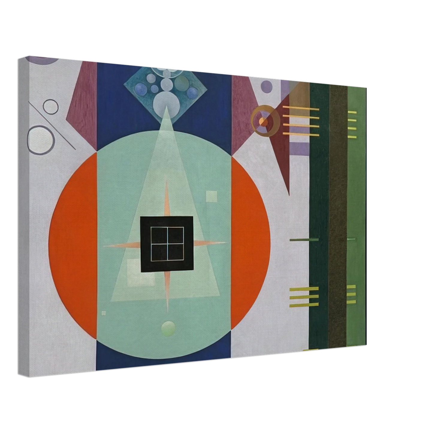 Rudolf Bauer - DARK SQUARE 1938 Canvas - 40x60 cm / 16x24 inches-canvas