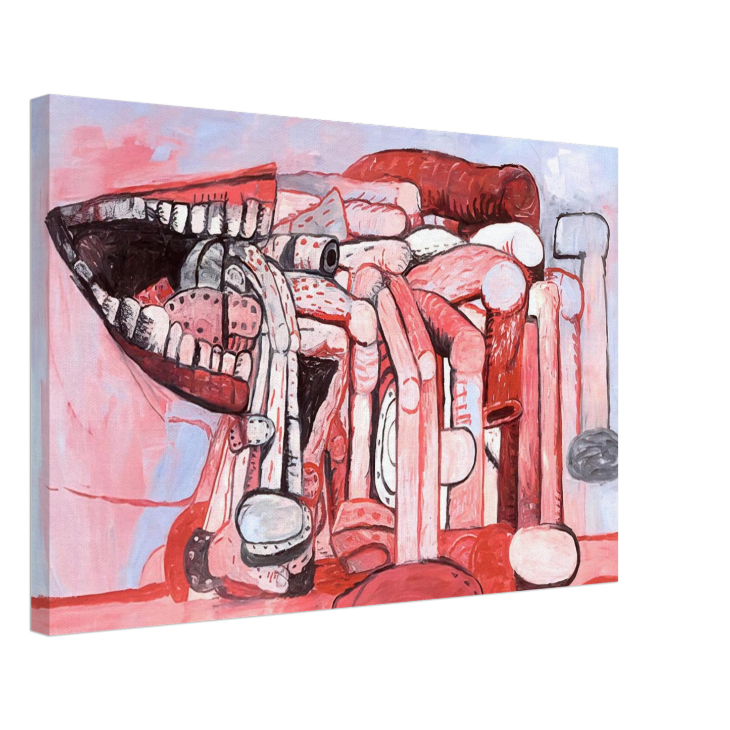 Philip Guston - PAINTER S FORMS NO 2 1978 Canvas - 70x100 cm / 28x40 inches-canvas