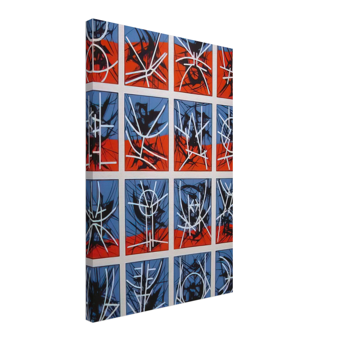 Jimmy Ernst - Hieroglyphics - 1969 Canvas - 70x100 cm / 28x40 inches-canvas