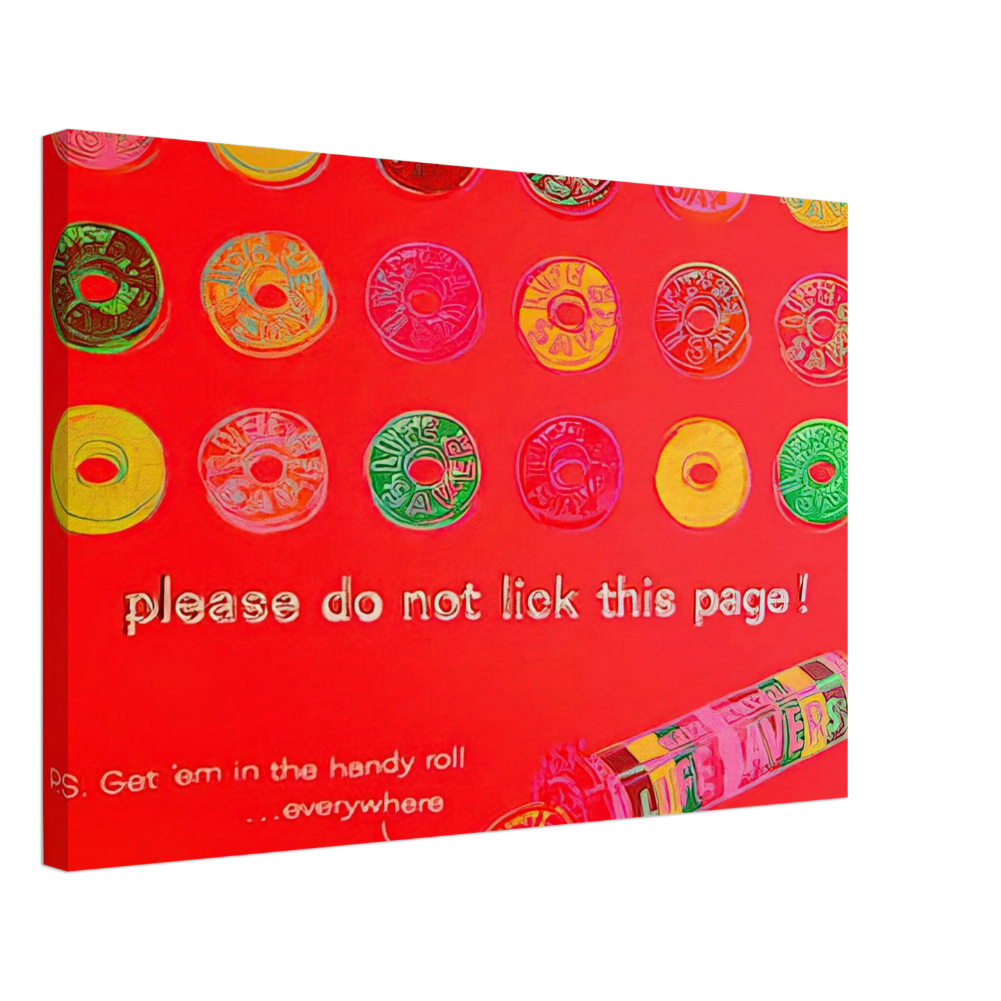 Andy Warhol - Life Savers Canvas - 40x60 cm / 16x24 inches-canvas