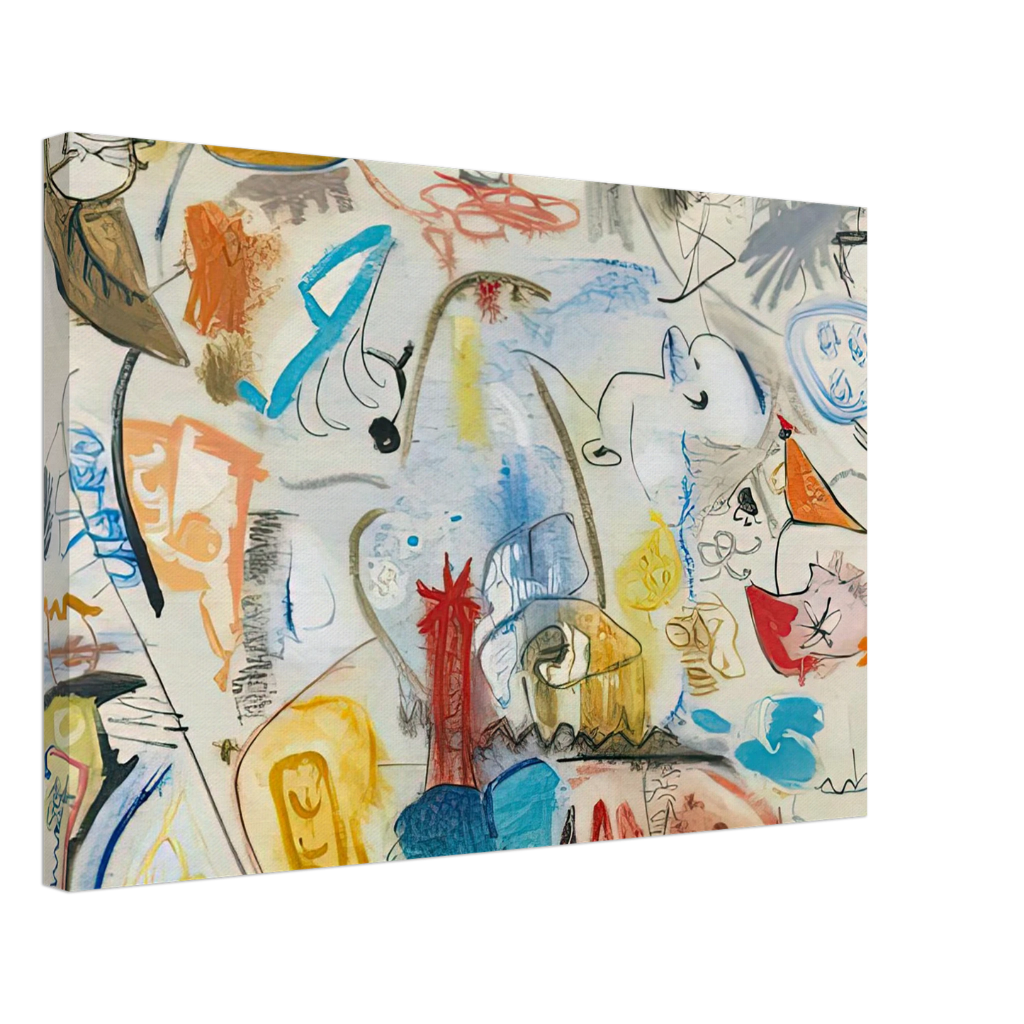 Helen Frankenthaler - Circus Landscape, 1951- Canvas - 70x100 cm / 28x40 inches-canvas