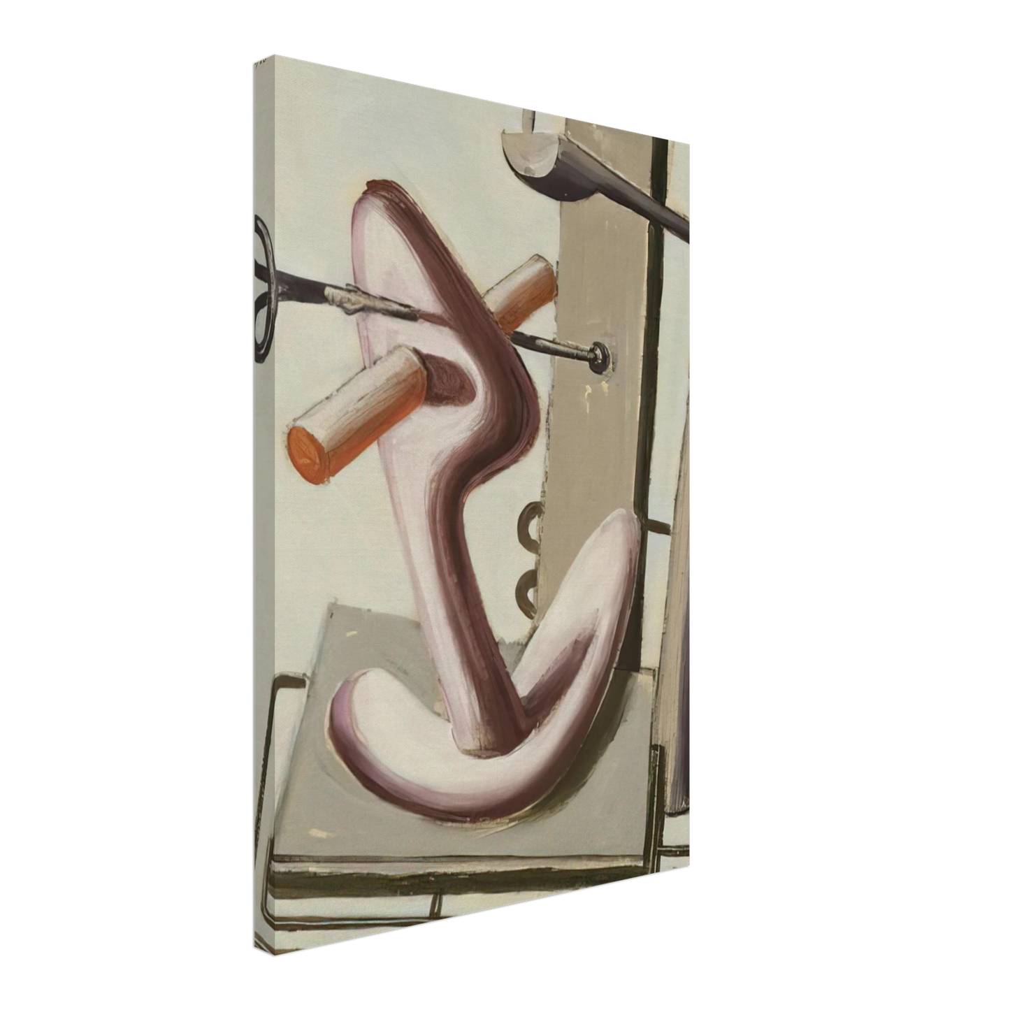 Julius Bissier - Astrazione - 1930 Canvas - 70x100 cm / 28x40 inches-canvas