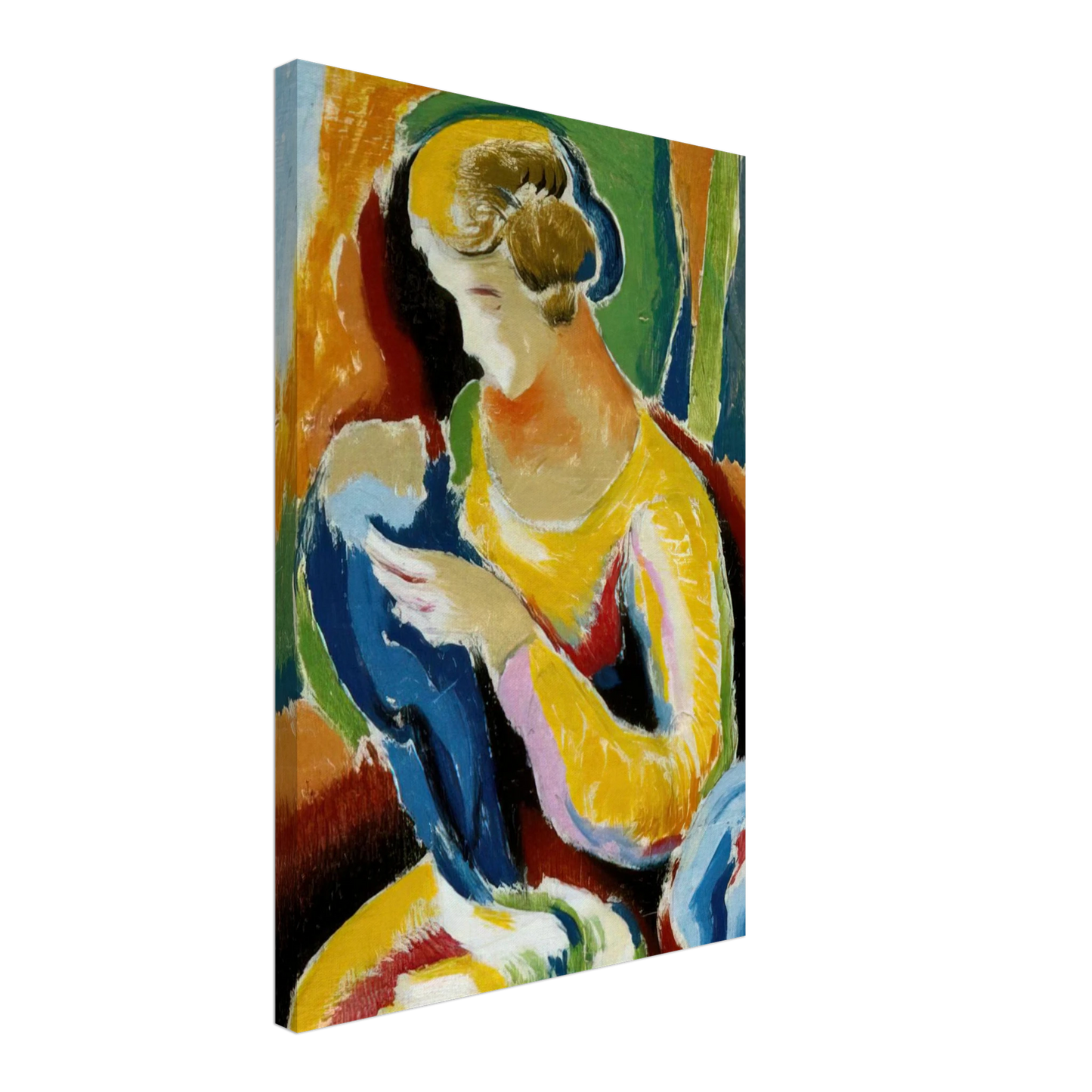 Thomas Hart Benton - WOMAN 1920 Canvas - 70x100 cm / 28x40 inches-canvas