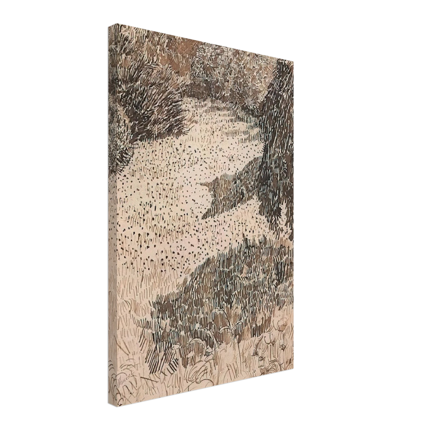 Vincent van Gogh - The Corner of the Park Canvas - 40x60 cm / 16x24 inches-canvas