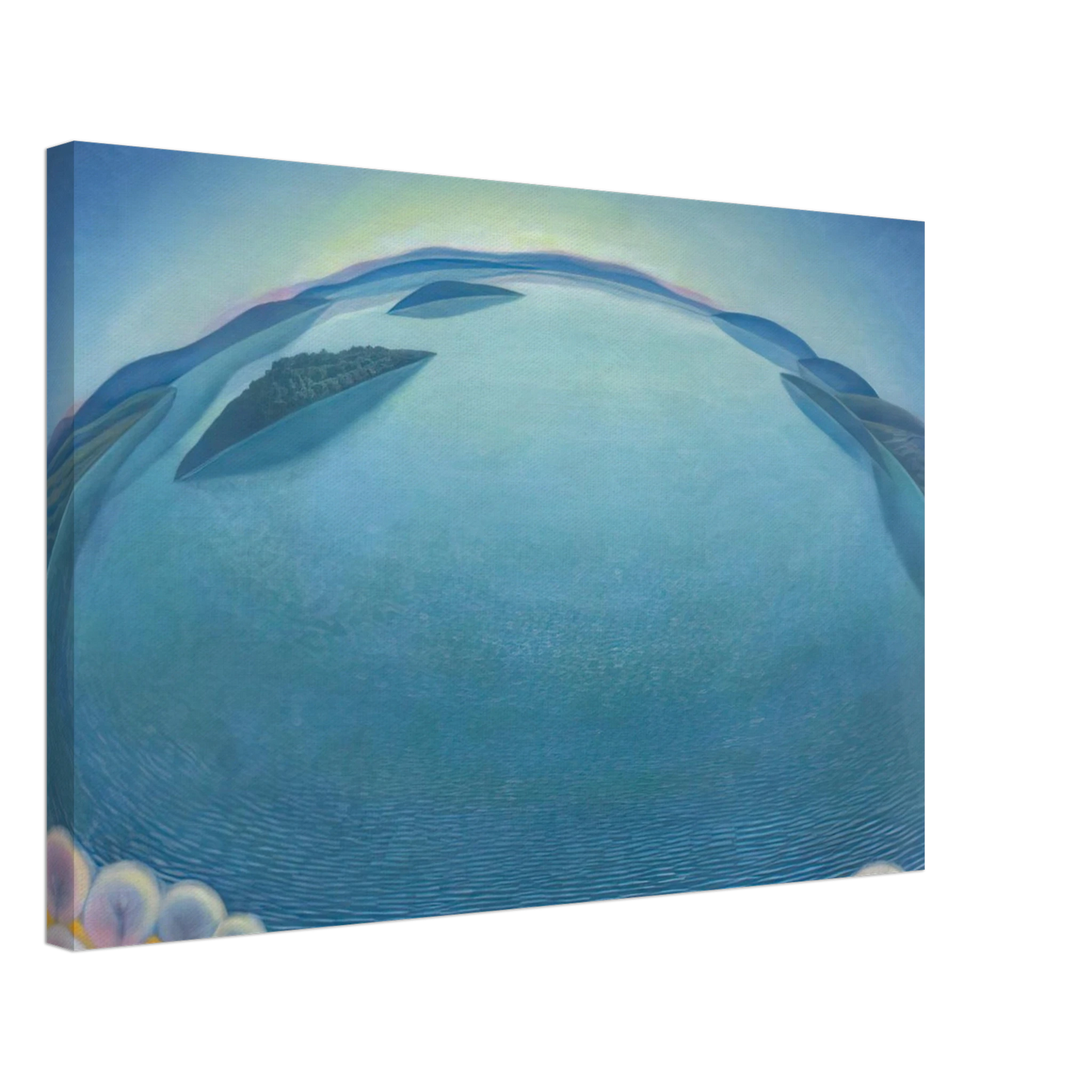 Gerardo Dottori - Lago-alba - 1942 Canvas - 70x100 cm / 28x40 inches-canvas