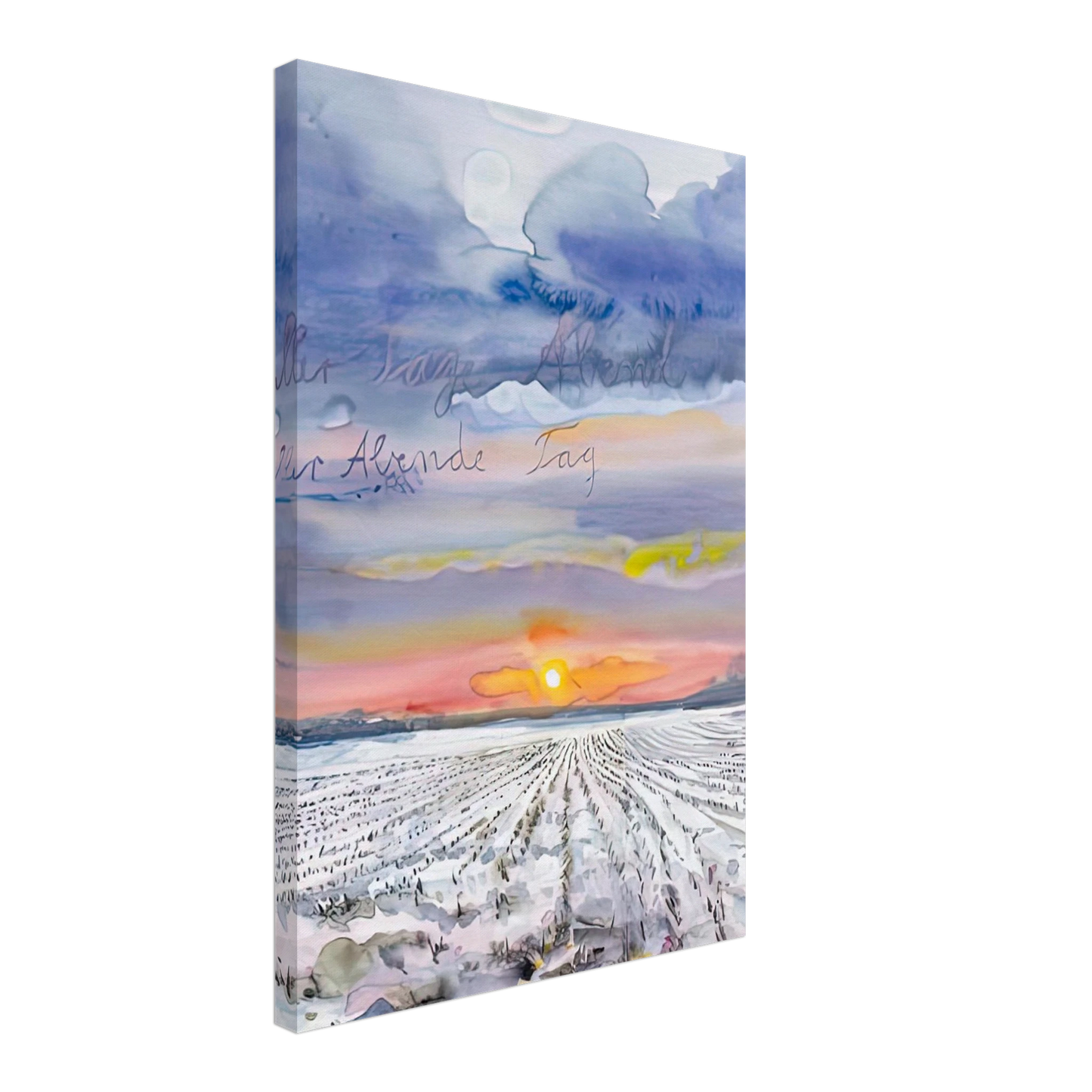 Anselm Kiefer - THE EVENING OF ALL DAYS THE DAY OF ALL EVENINGS 2014 0 Canvas - 40x60 cm / 16x24 inches-canvas