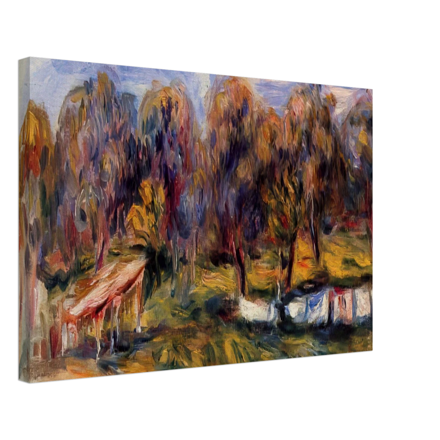 Pierre-Auguste Renoir - Landscape with Orchard Canvas - 70x100 cm / 28x40 inches-canvas