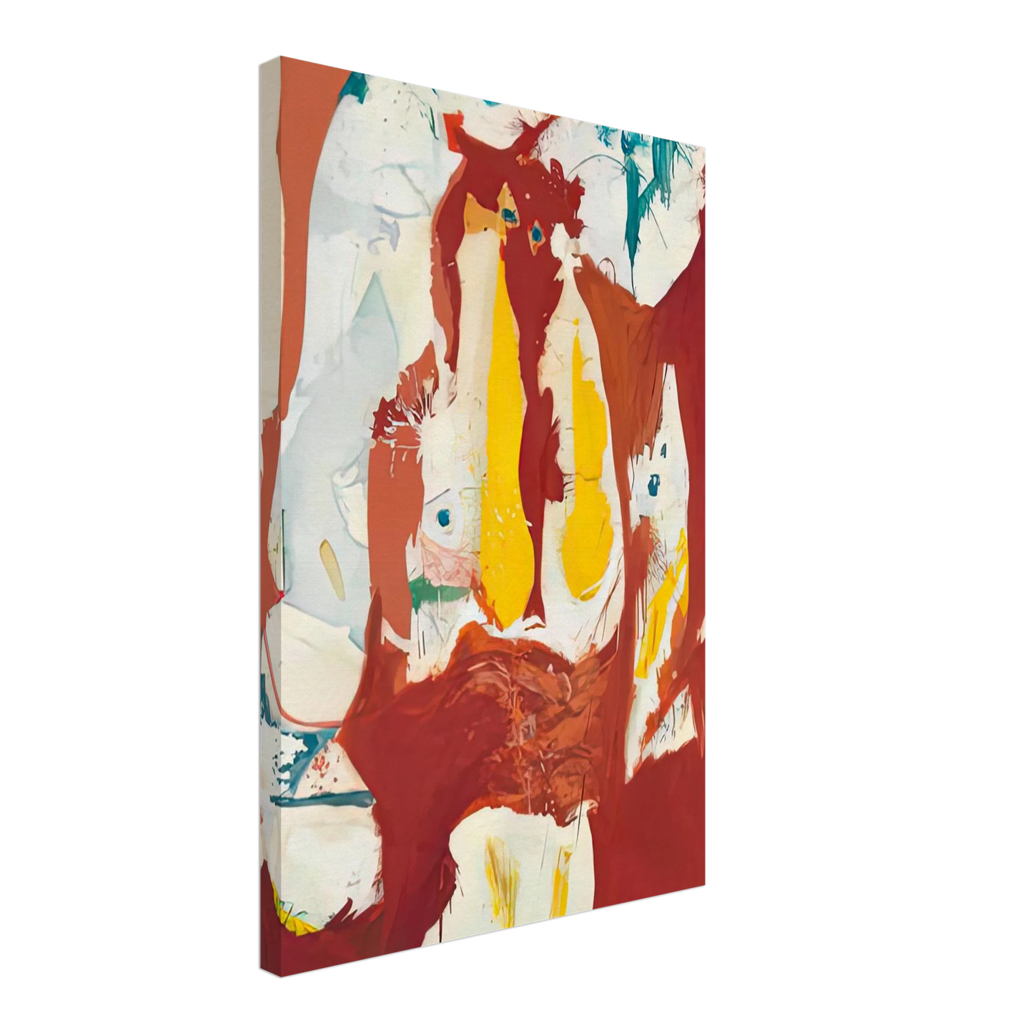 Helen Frankenthaler - The Red Sea, 1959- Canvas - 40x60 cm / 16x24 inches-canvas