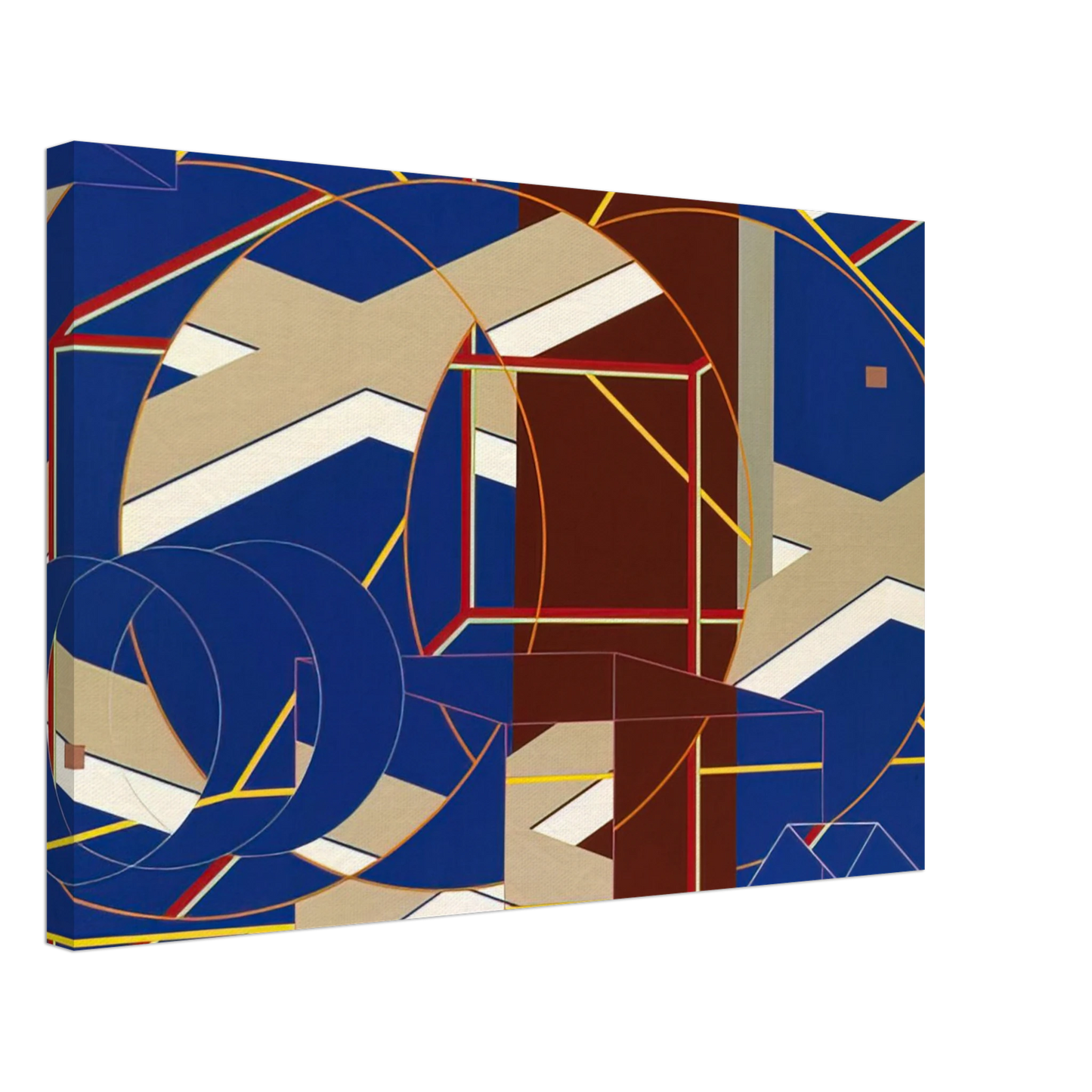 Al Held - C-B-1 Canvas - 70x100 cm / 28x40 inches-canvas