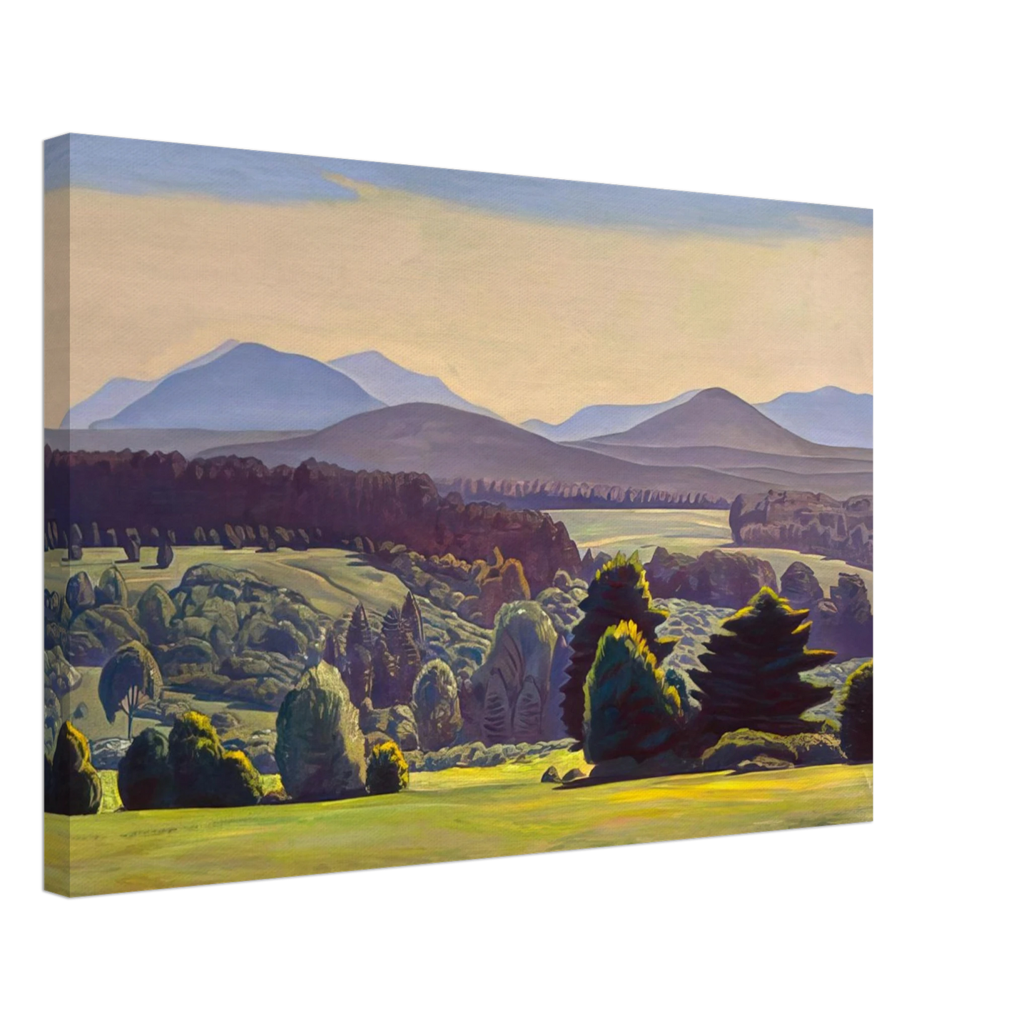 Rockwell Kent - Summer Day. Asgaard Canvas - 40x60 cm / 16x24 inches-canvas