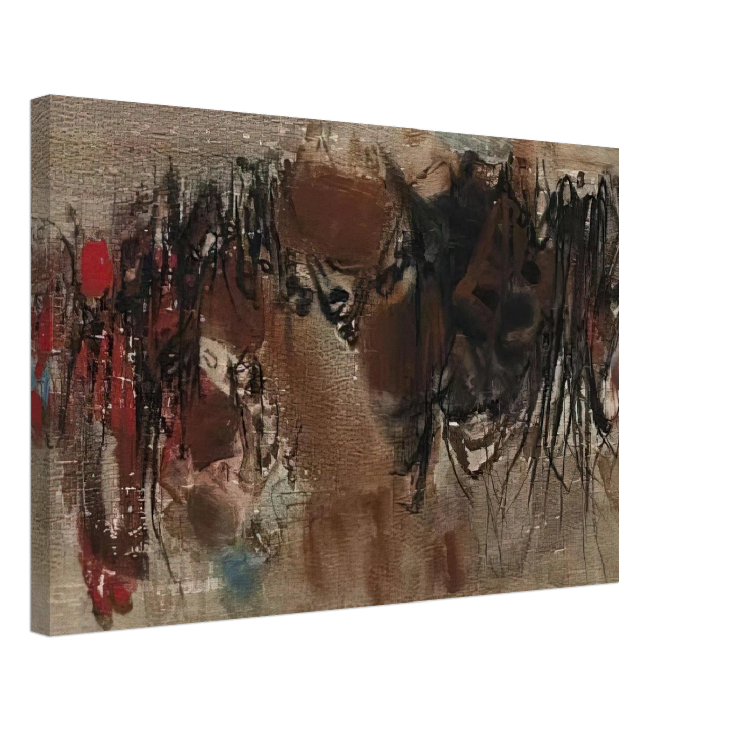 Chu teh Chun - UNTITLED 1964 1 Canvas - 40x60 cm / 16x24 inches-canvas