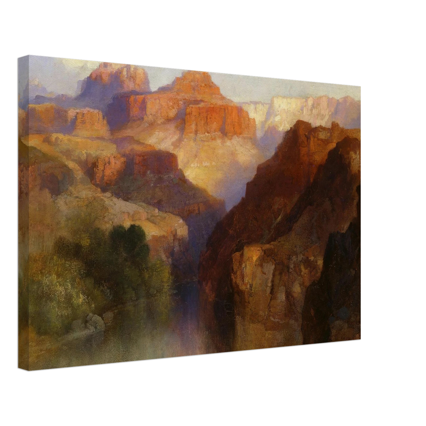 Thomas Moran - Zoroaster Peak Grand Canyon, Arizona Canvas - 40x60 cm / 16x24 inches-canvas
