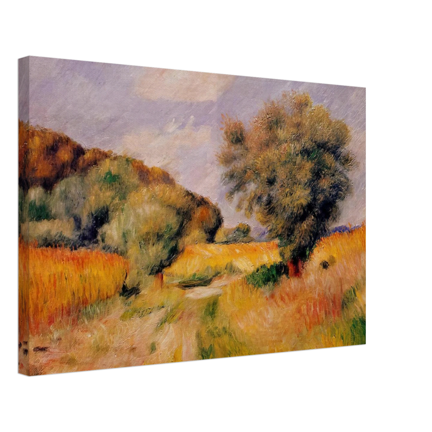 Pierre-Auguste Renoir - Fields of Wheat Canvas - 40x60 cm / 16x24 inches-canvas