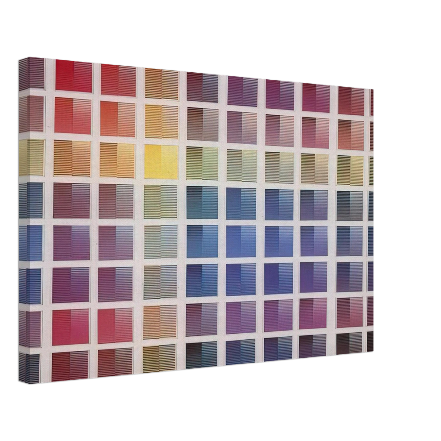 Dadamaino - La ricerca del colore - 1968 Canvas - 70x100 cm / 28x40 inches-canvas