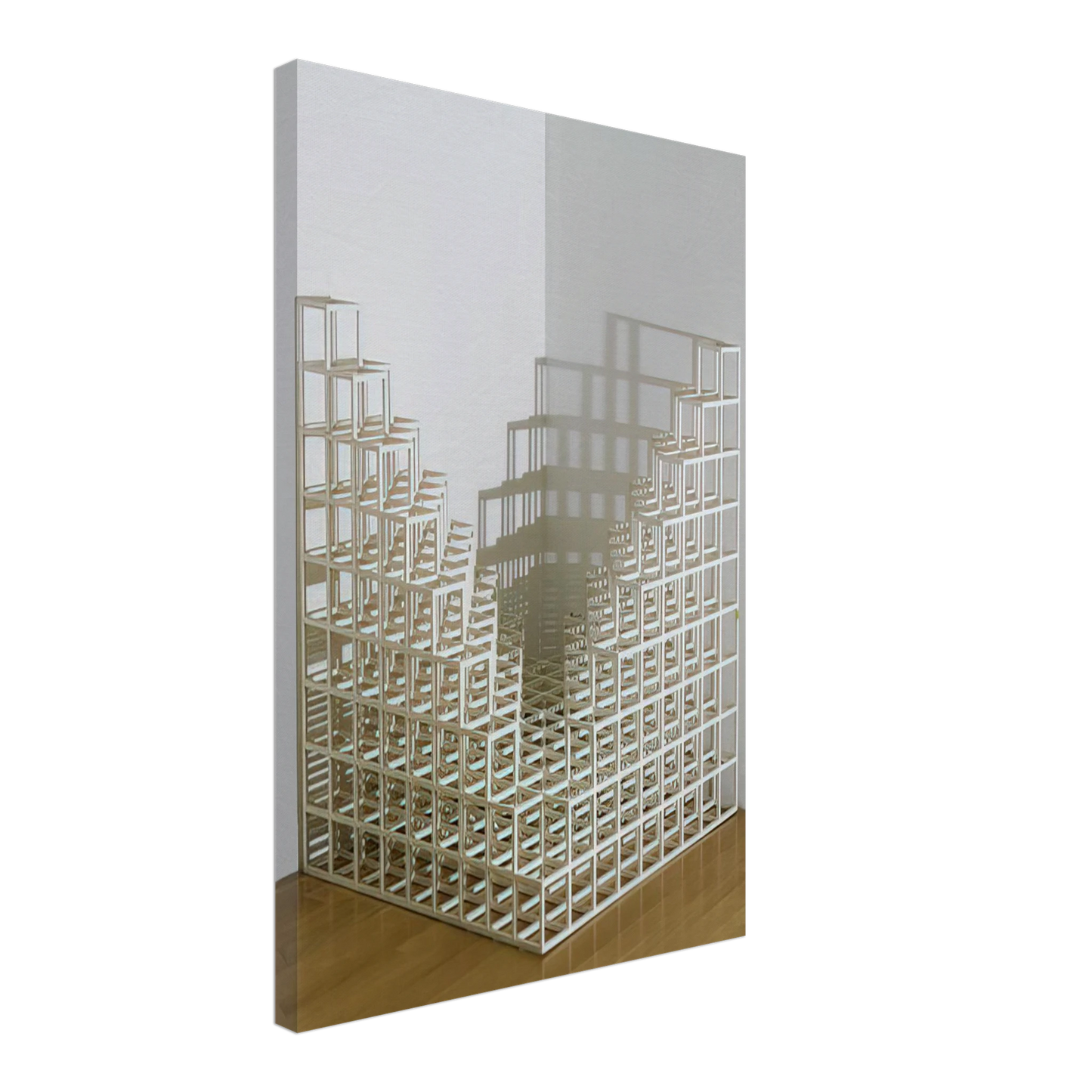 Sol LeWitt - Title Corner piece #4 Canvas - 40x60 cm / 16x24 inches-canvas