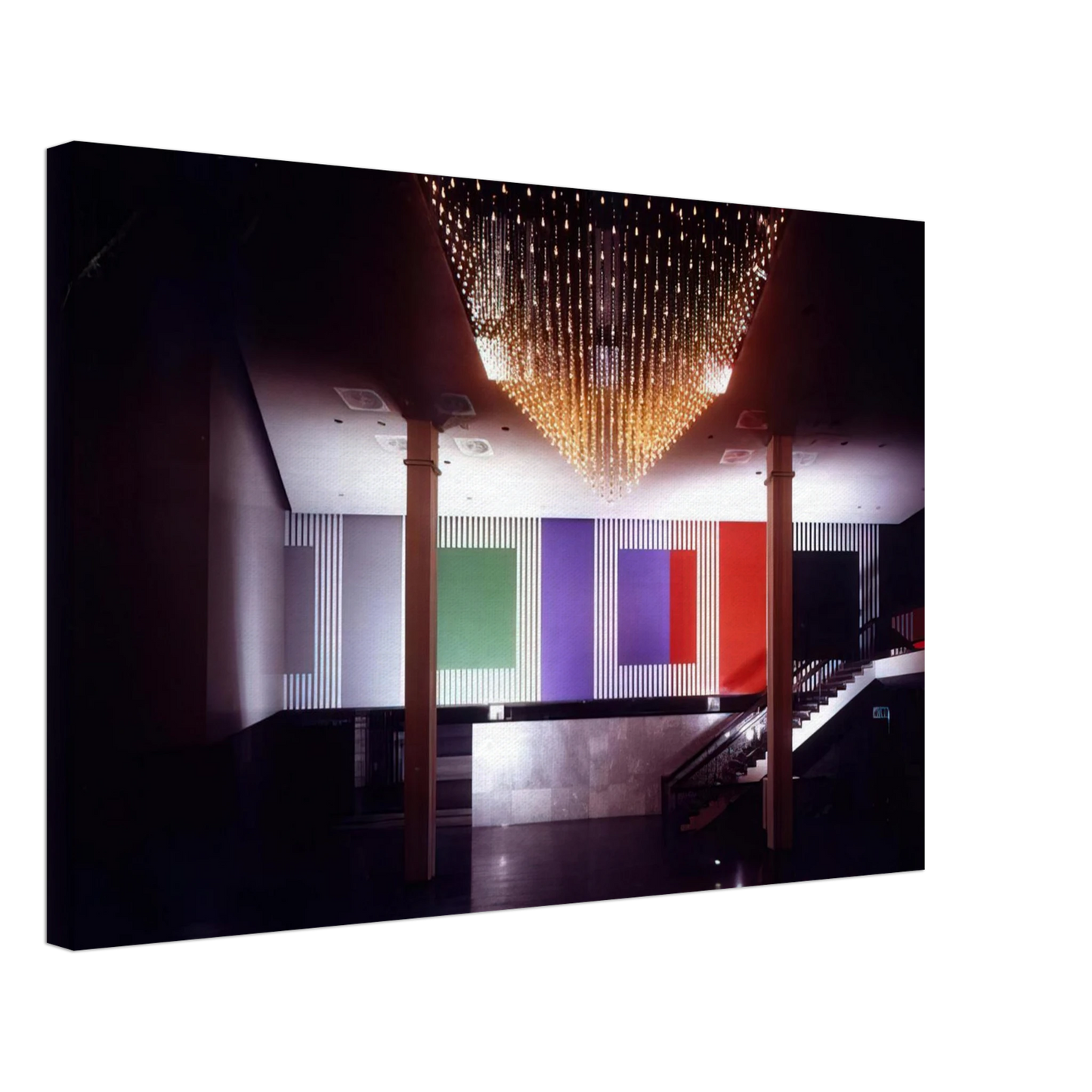 Daniel Buren - Double Rhythm - 1991 Canvas - 70x100 cm / 28x40 inches-canvas