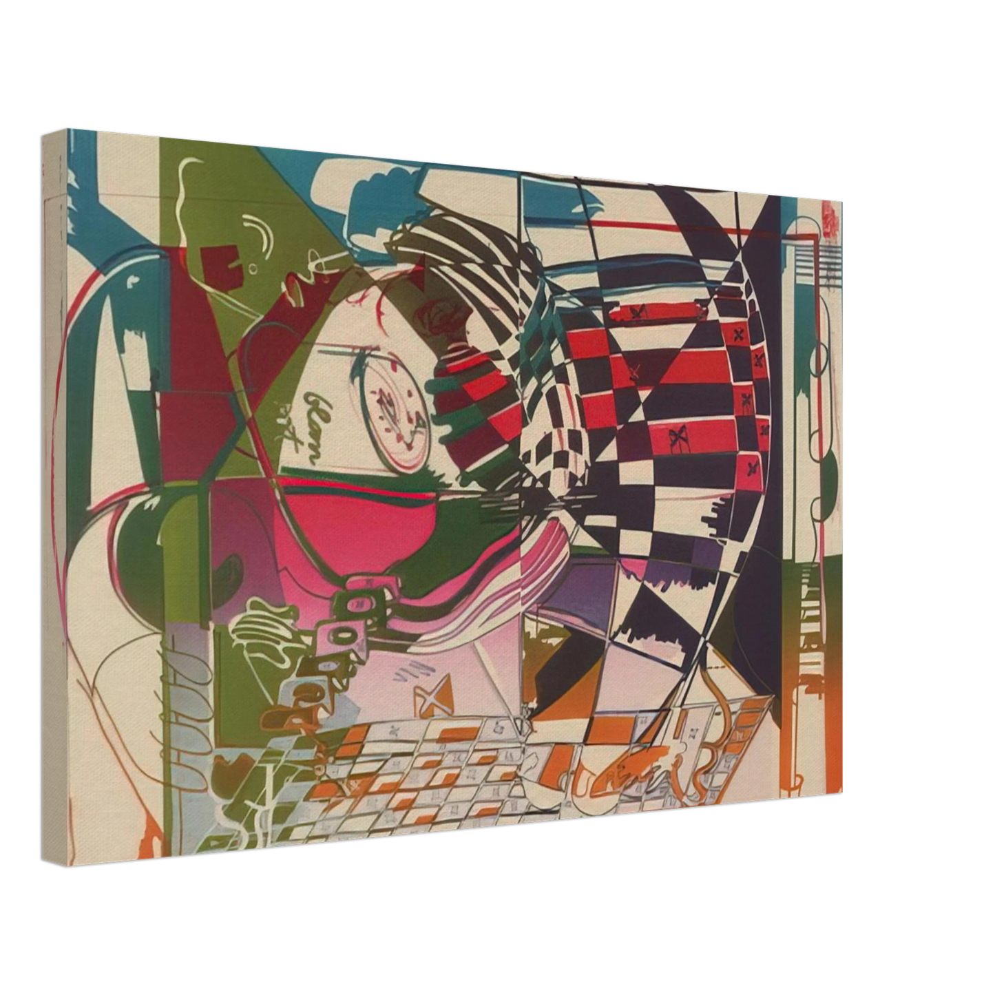 Dieter Roth - Double Somersault - 1972 Canvas - 40x60 cm / 16x24 inches-canvas