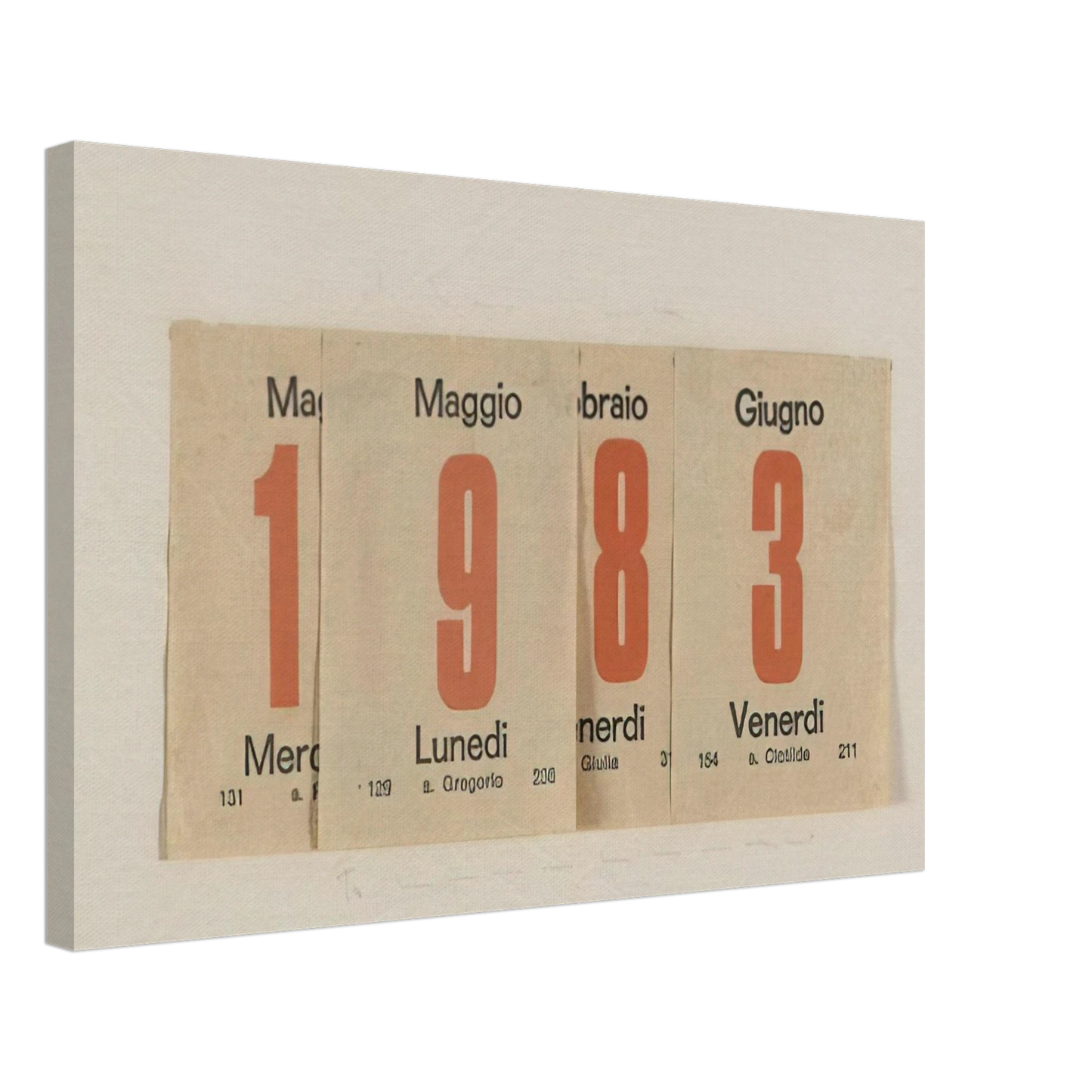 Alighiero Boetti - 1983 Canvas - 40x60 cm / 16x24 inches-canvas