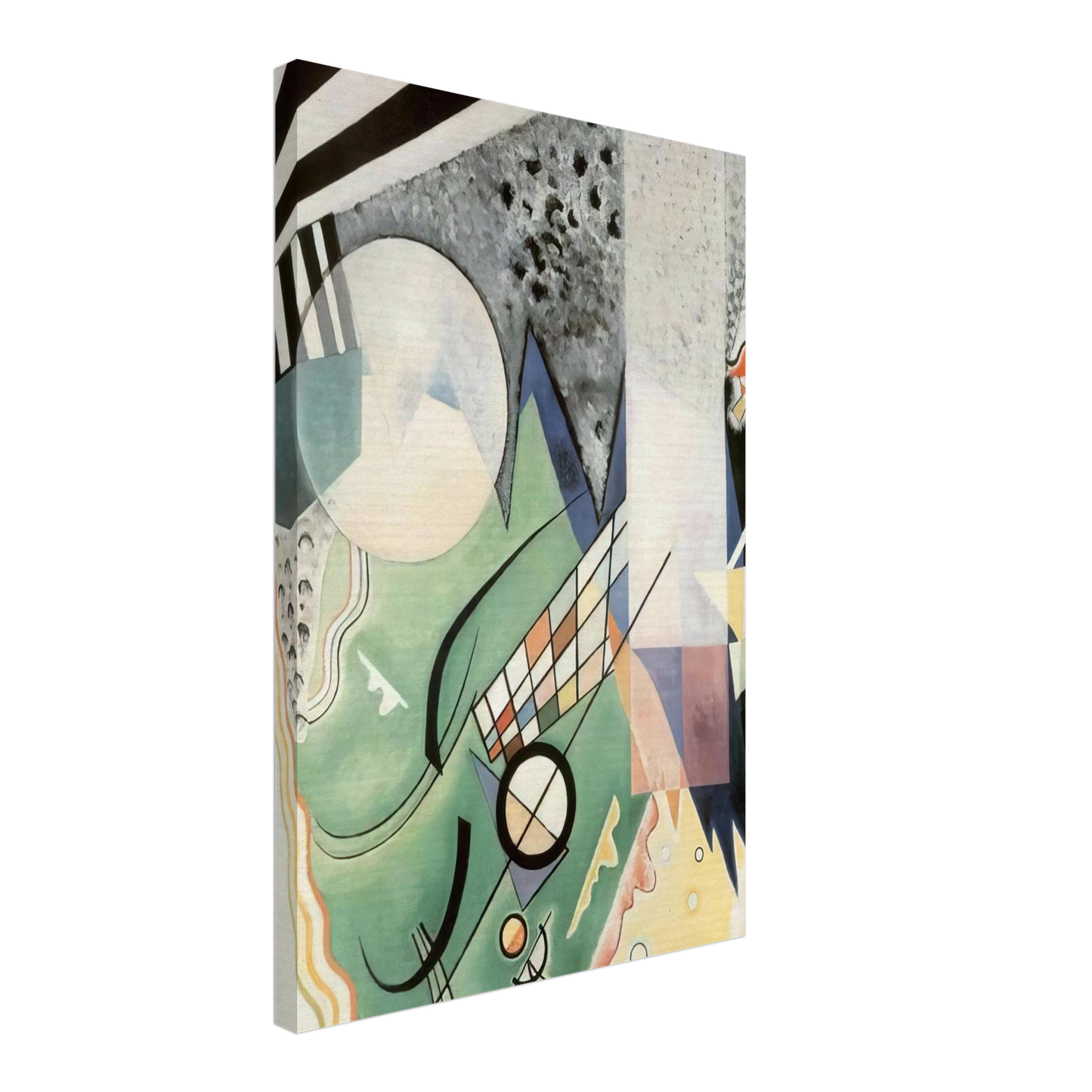 Wassily Kandinsky - GREEN COMPOSITION 1923 Canvas - 40x60 cm / 16x24 inches-canvas