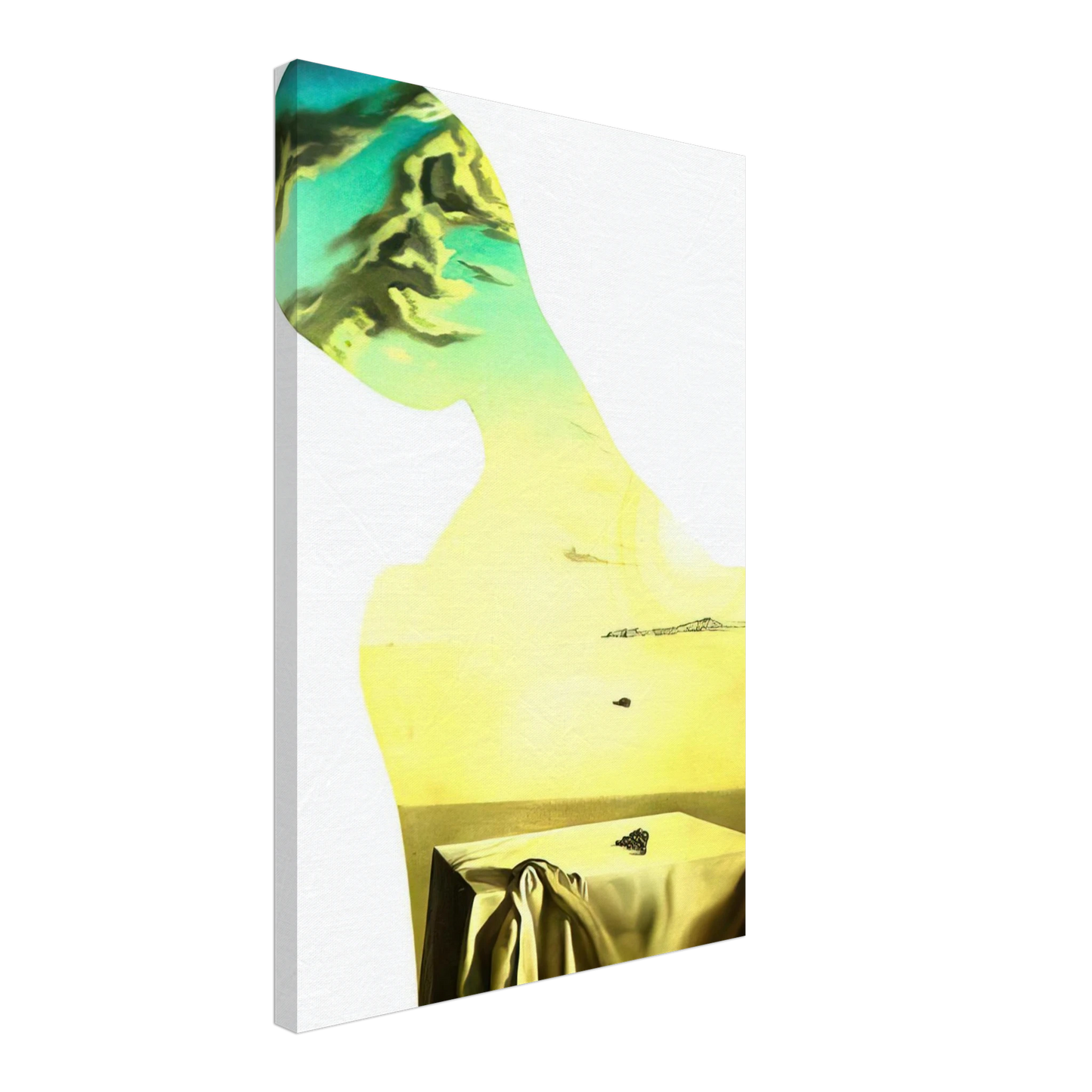 Salvador Dali - COUPLE WITH CLOUDS IN THEIR HEADS WOMAN Canvas - 40x60 cm / 16x24 inches-canvas