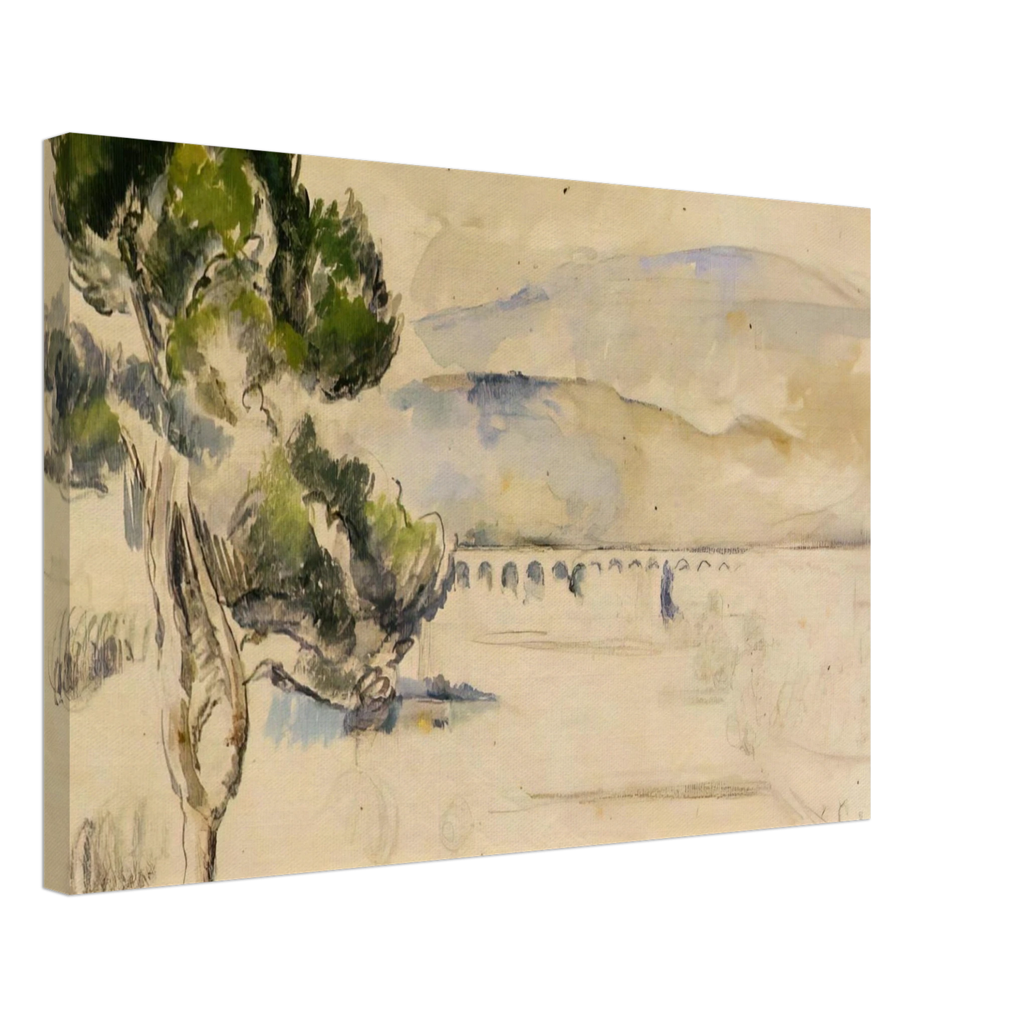 Paul Cezanne - Pine Tree in the Arc Valley Canvas - 40x60 cm / 16x24 inches-canvas