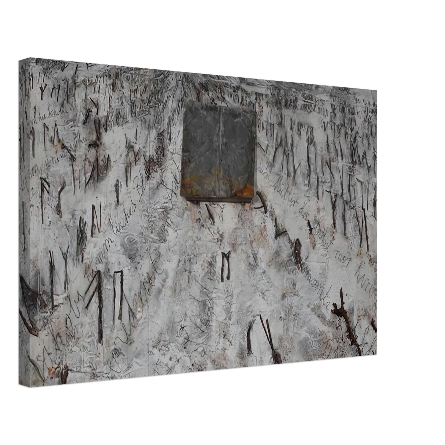 Anselm Kiefer - BLACK FLAKES 2006 Canvas - 70x100 cm / 28x40 inches-canvas