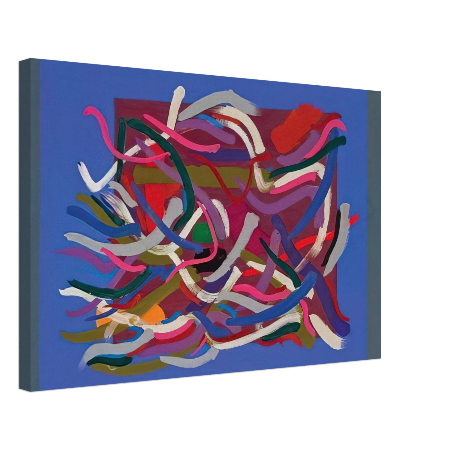 John Ferren - Blue Green Ground - 1961 Canvas - 70x100 cm / 28x40 inches-canvas