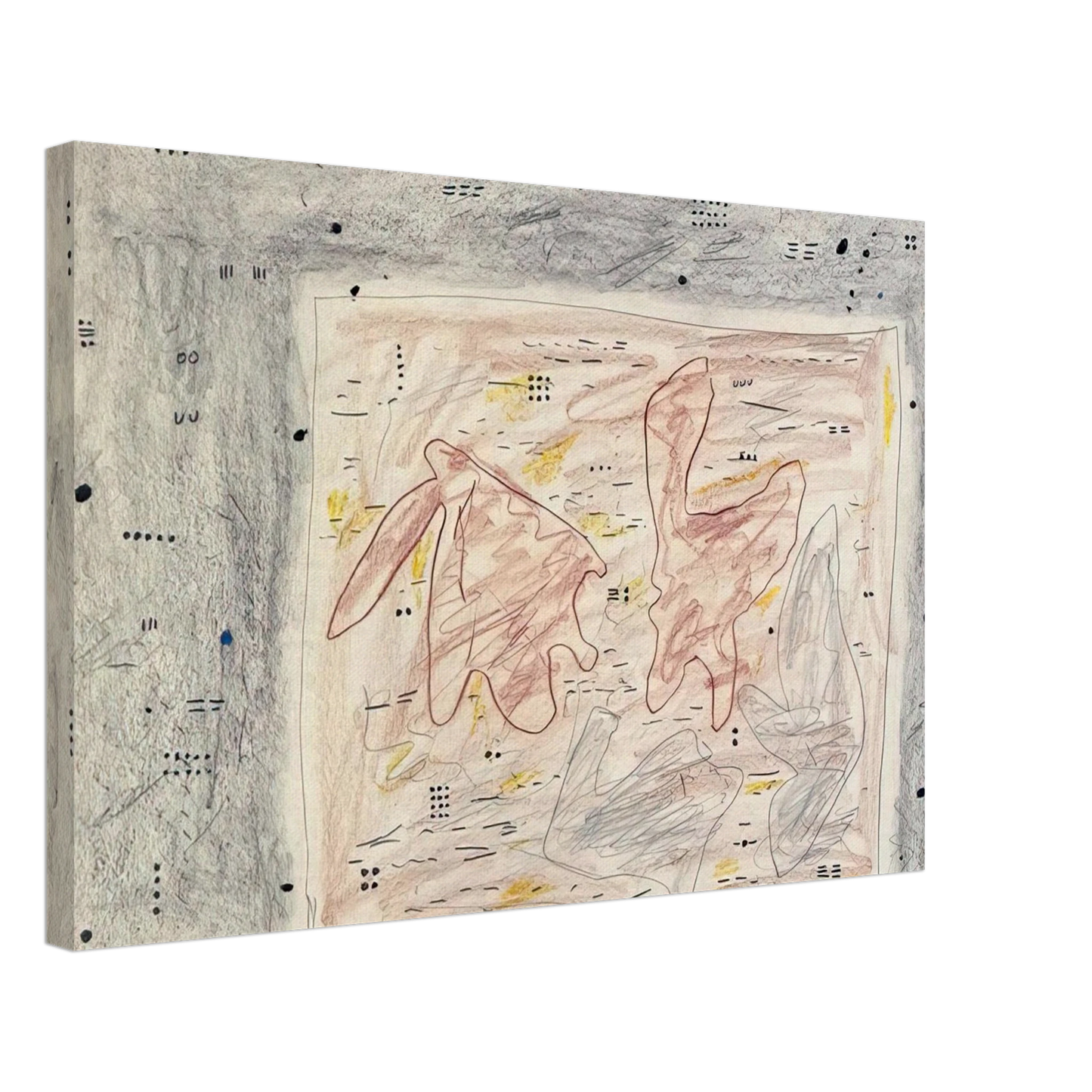 Gene Davis - Eskimo Map - 1976 Canvas - 40x60 cm / 16x24 inches-canvas
