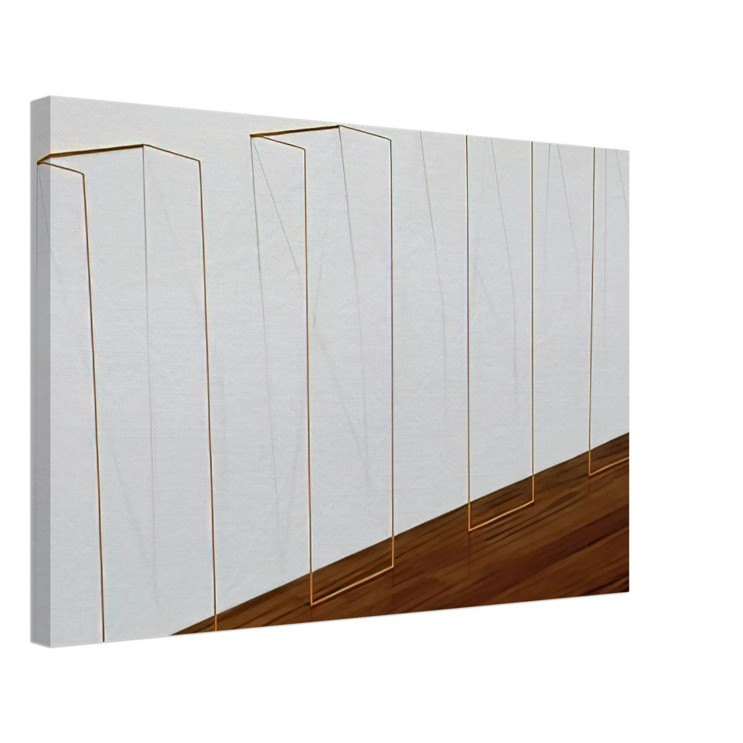 Fred Sandback - Untitled - 1968 Canvas - 70x100 cm / 28x40 inches-canvas