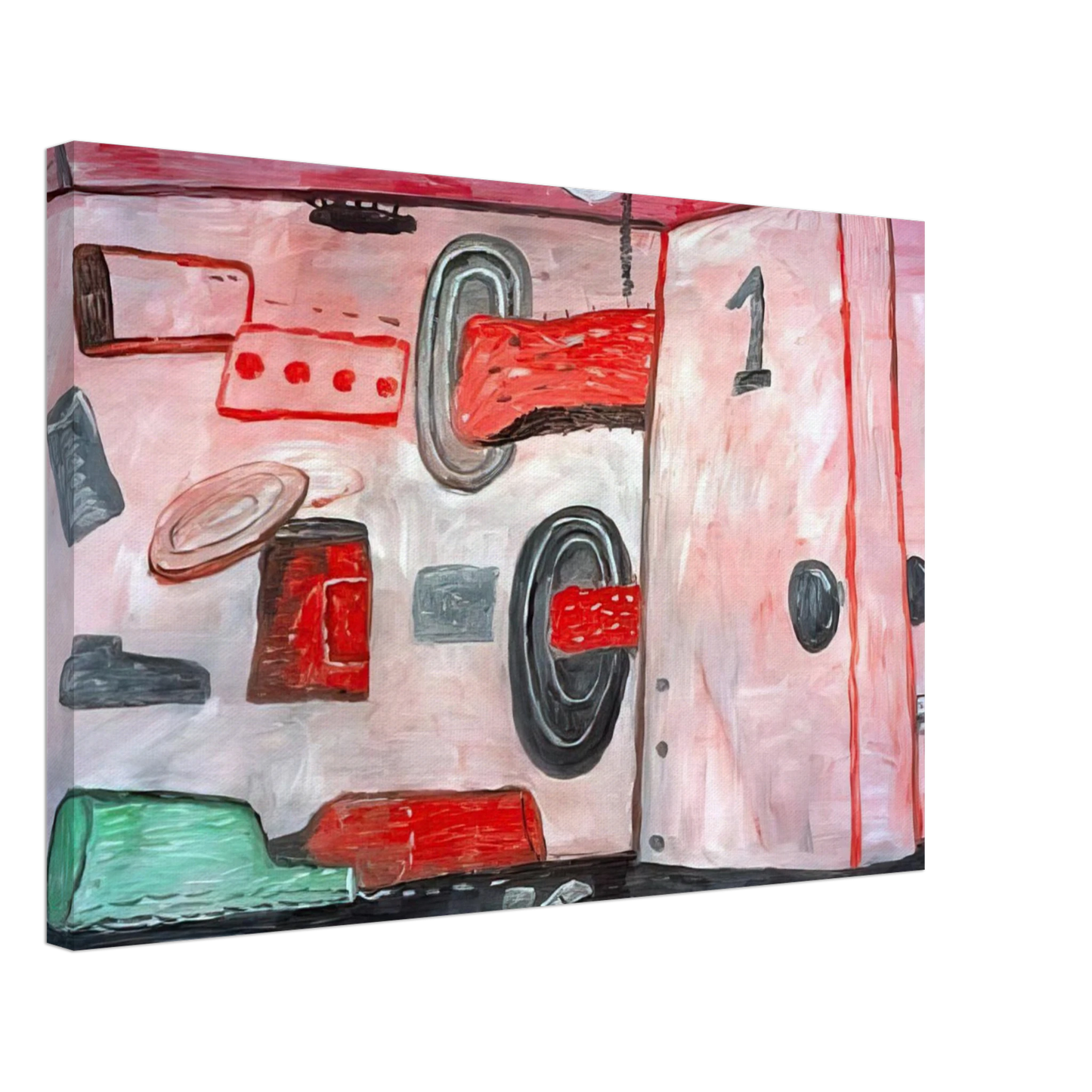 Philip Guston - INSIDE OUTSIDE 1977 Canvas - 70x100 cm / 28x40 inches-canvas