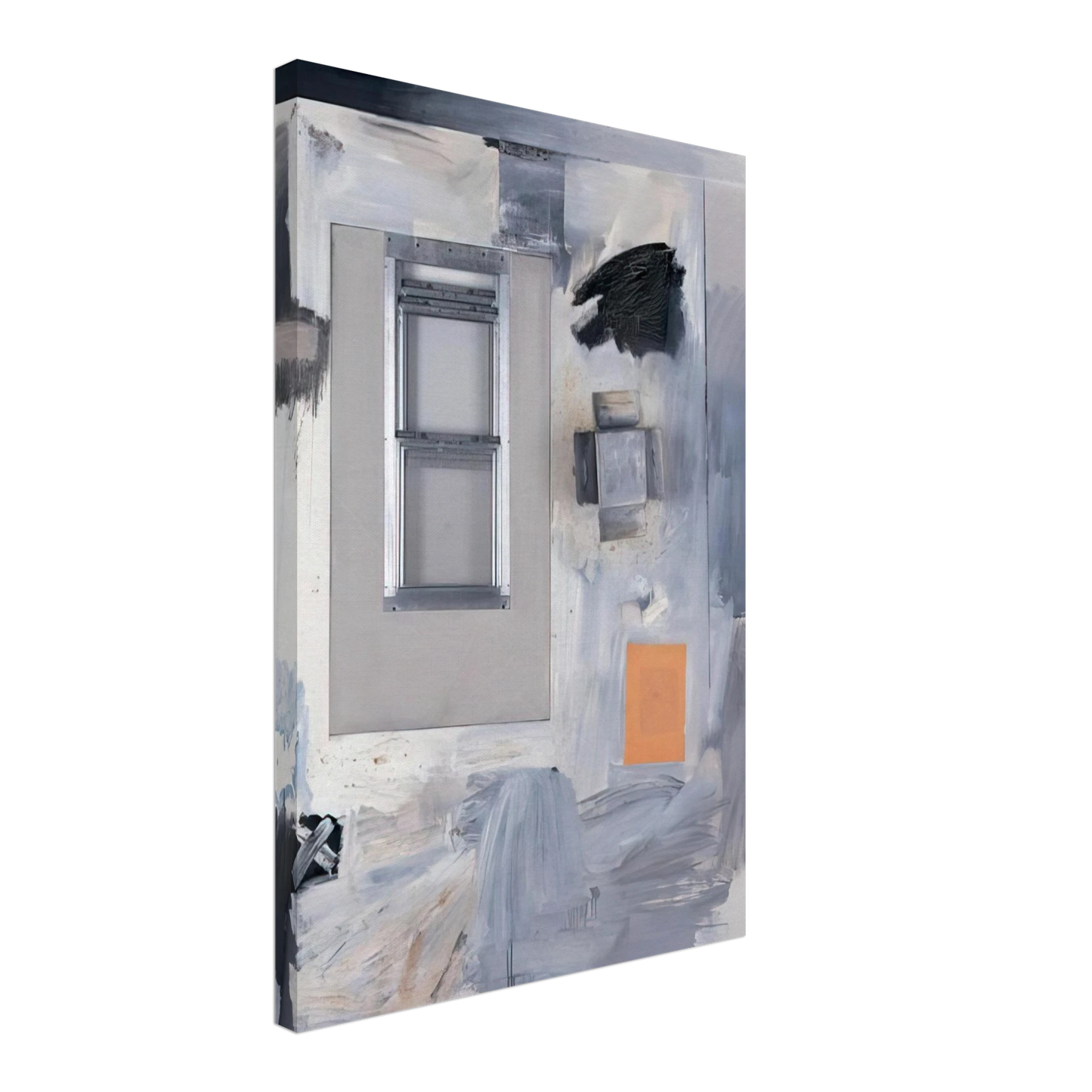 Robert Rauschenberg - TROPHY V FOR JASPER JOHNS 1962 Canvas - 70x100 cm / 28x40 inches-canvas