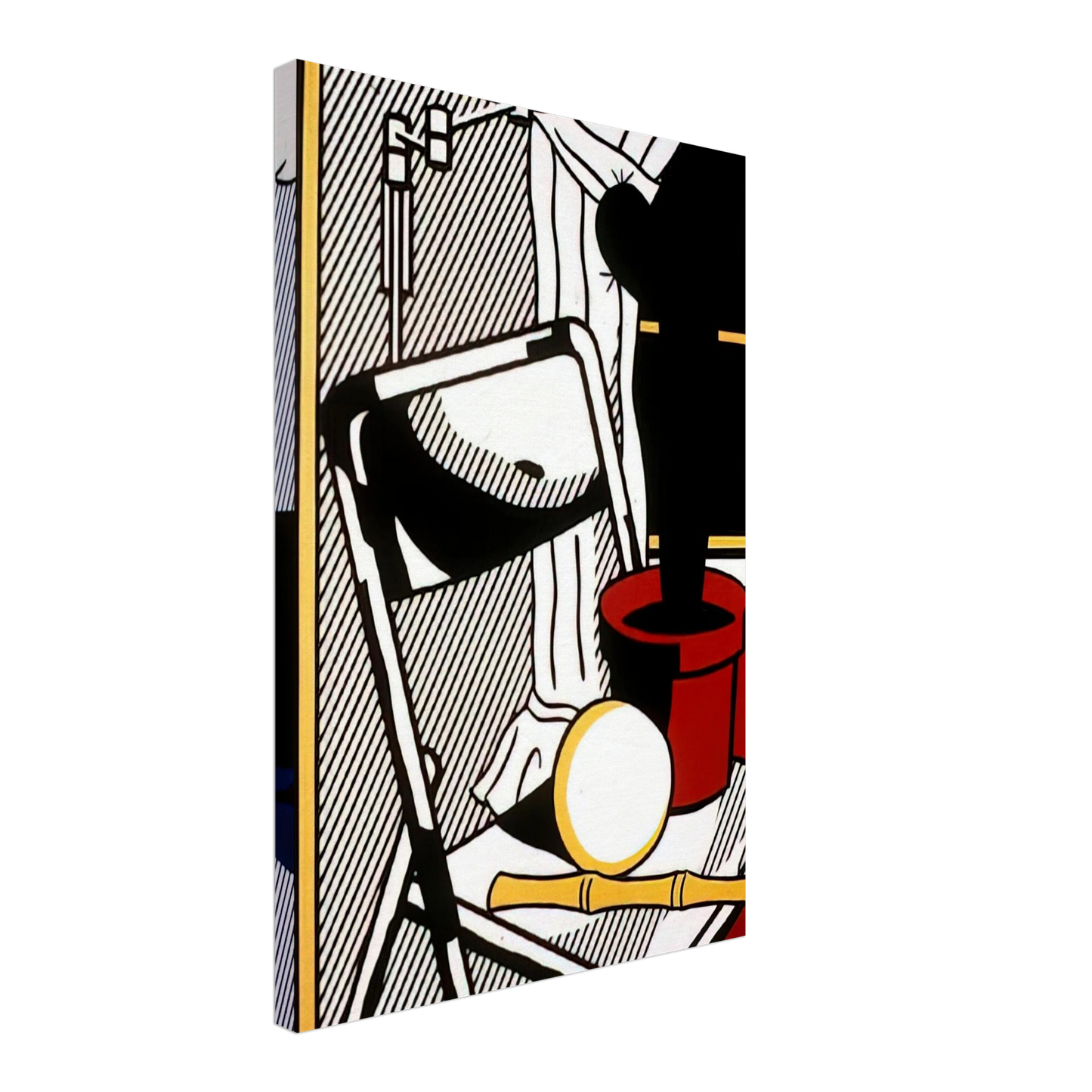 Roy Lichtenstein - INTERIOR WITH CACTUS 1978 Canvas - 70x100 cm / 28x40 inches-canvas