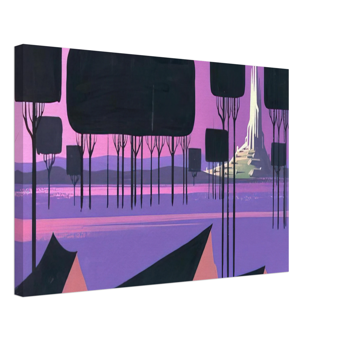 Eyvind Earle - Sleeping Beauty Canvas - 40x60 cm / 16x24 inches-canvas