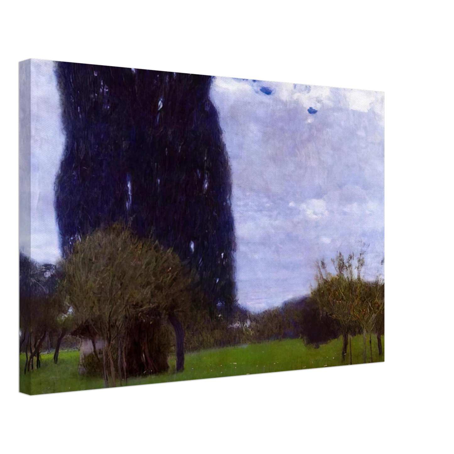 Gustav Klimt - THE TALL POPLAR TREES II Canvas - 70x100 cm / 28x40 inches-canvas