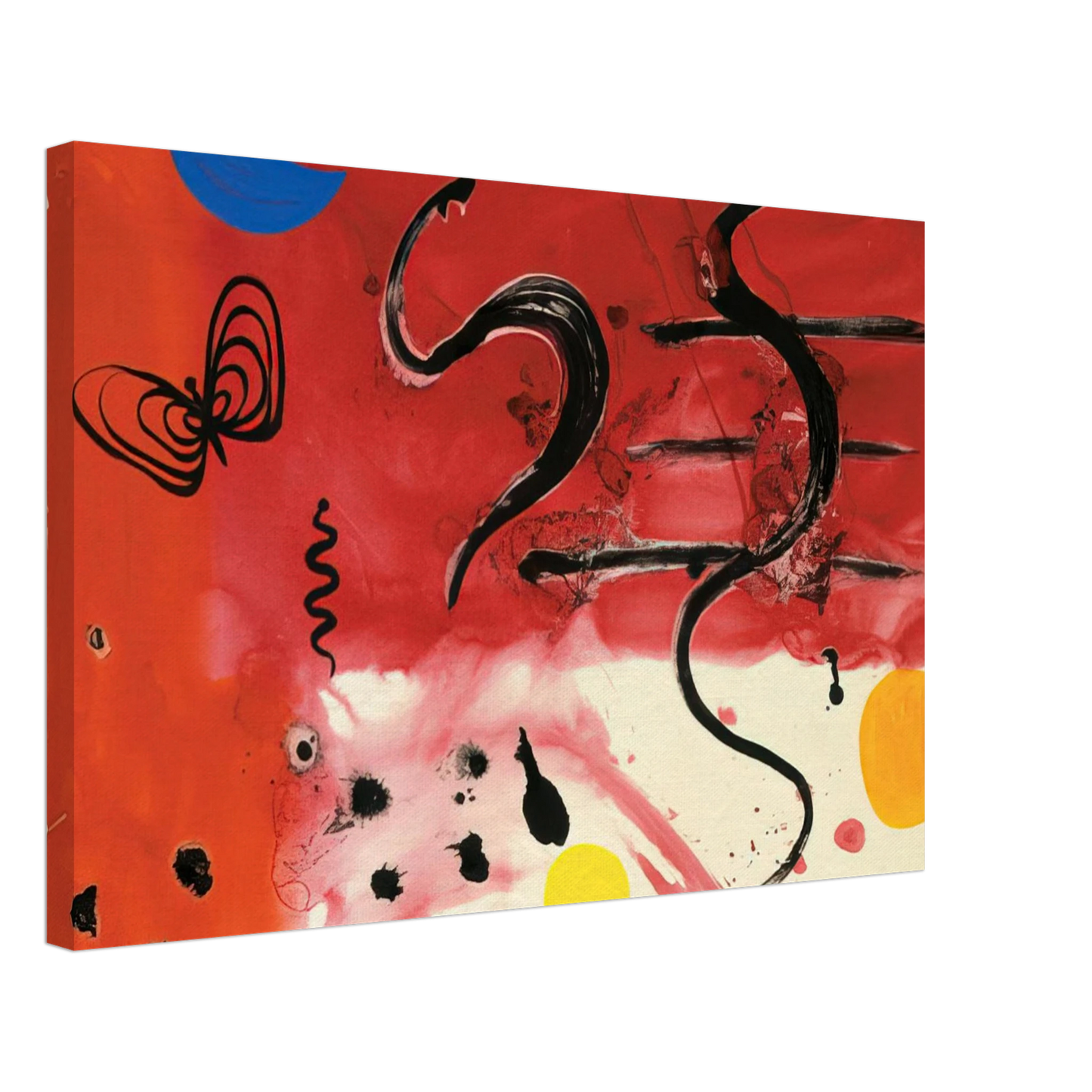 Alexander Calder - UNTITLED 1953 Canvas - 40x60 cm / 16x24 inches-canvas