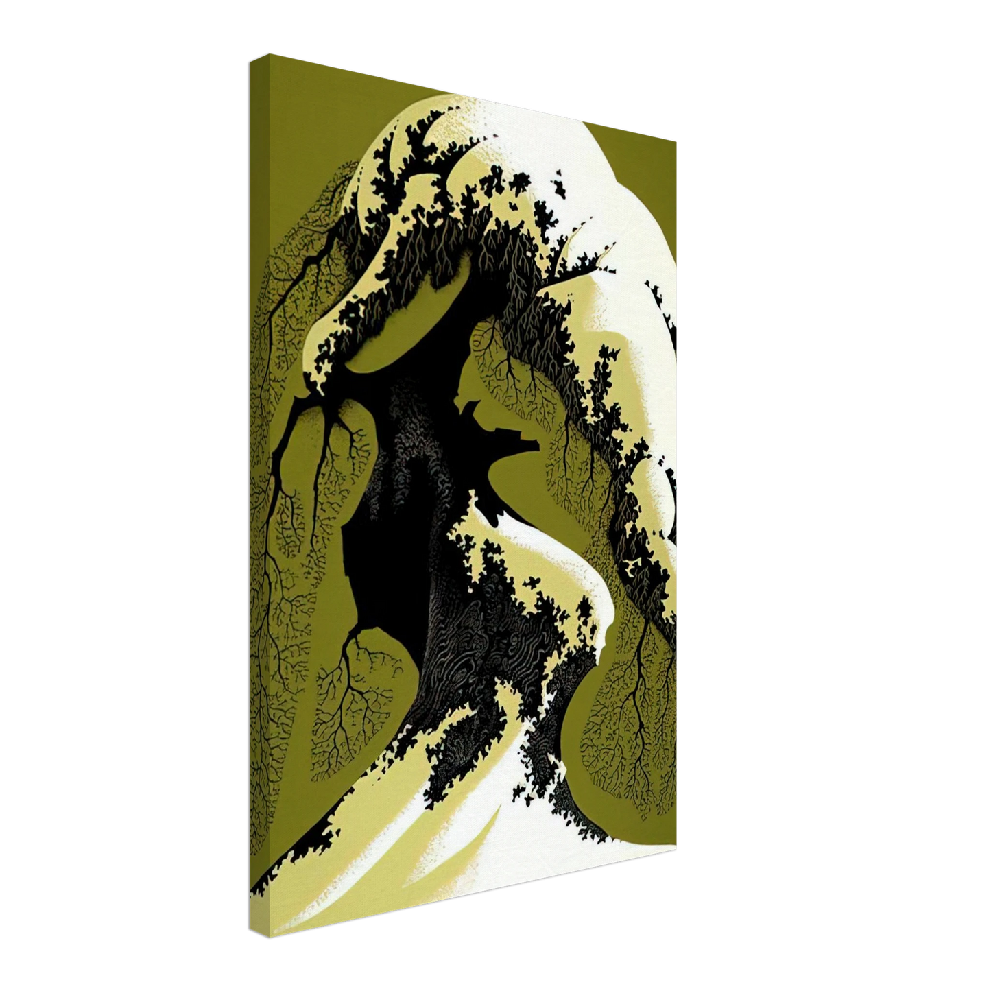 Eyvind Earle - Snow Laden Canvas - 40x60 cm / 16x24 inches-canvas