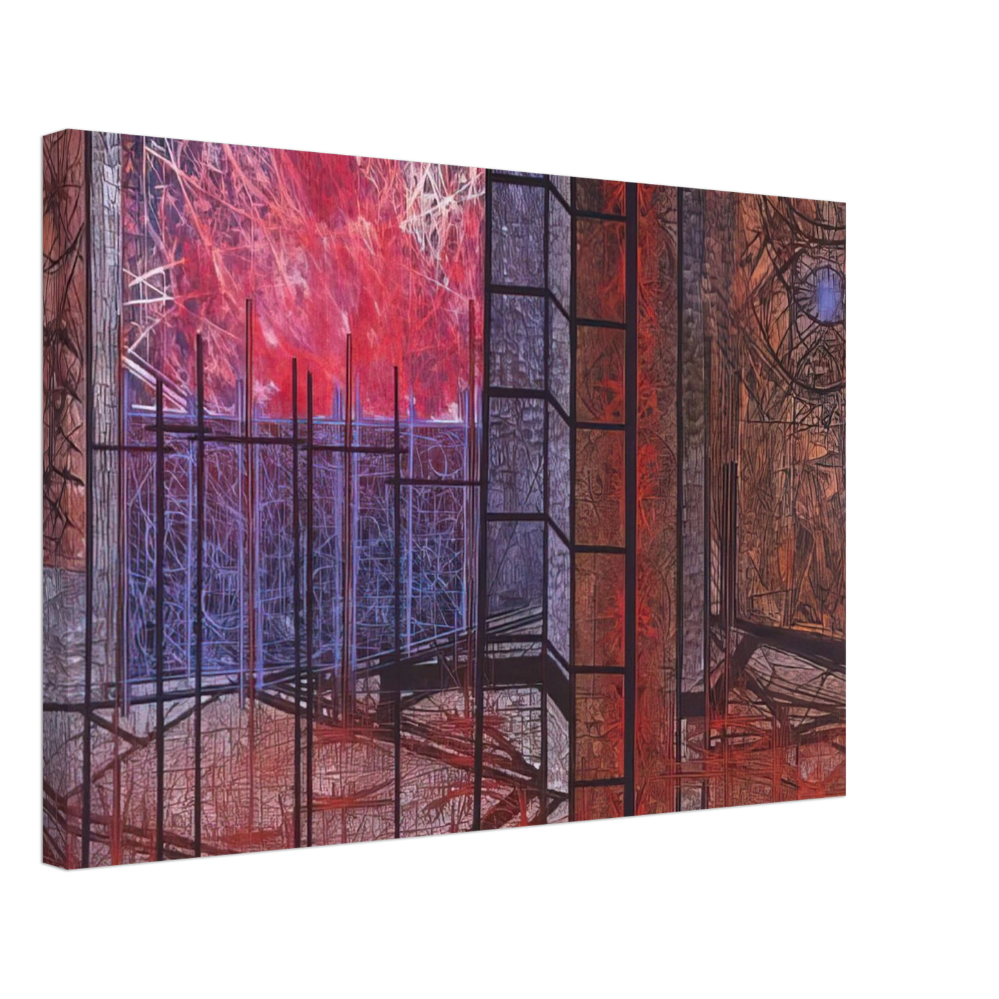 Jimmy Ernst - Chronicle - 1964 Canvas - 40x60 cm / 16x24 inches-canvas