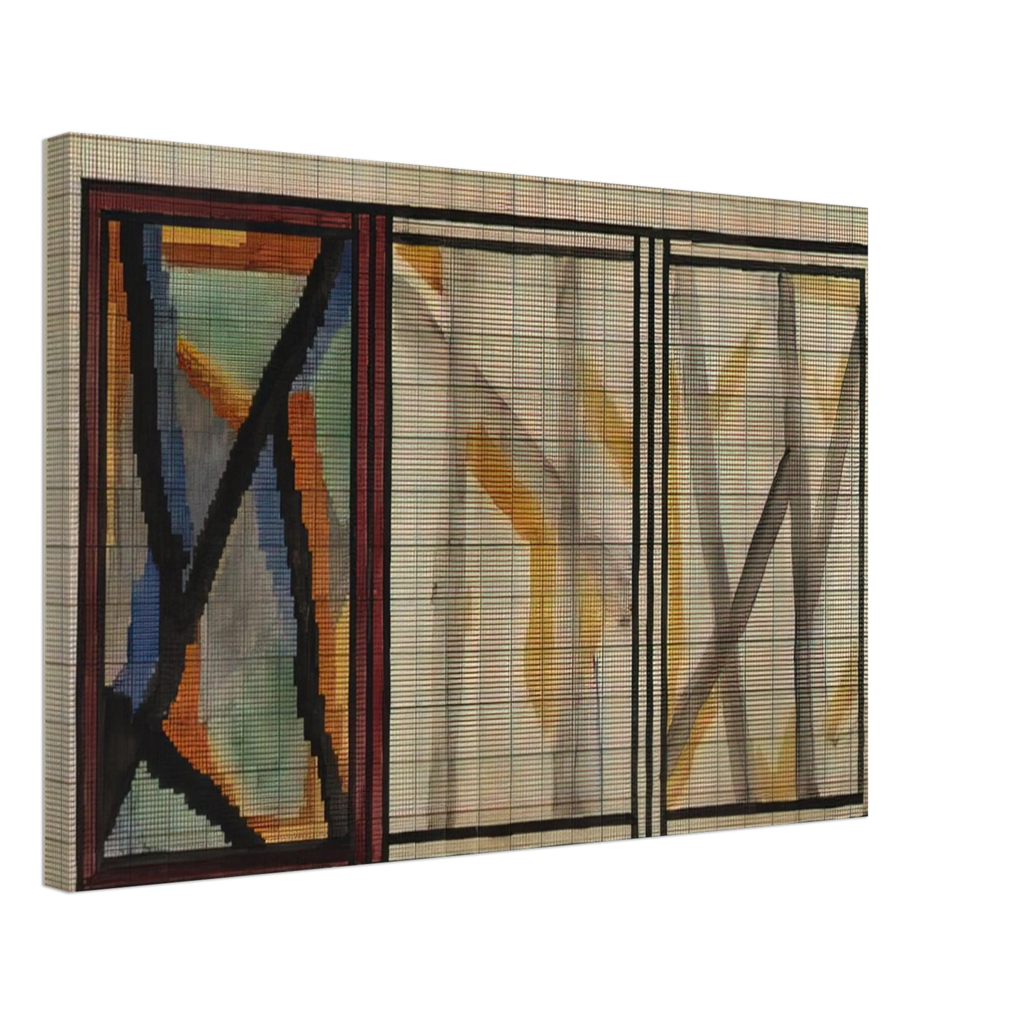 Vanessa Bell - PRELIMINARY DESIGN FOR LADY HAMILTON RUG 1914 Canvas - 40x60 cm / 16x24 inches-canvas